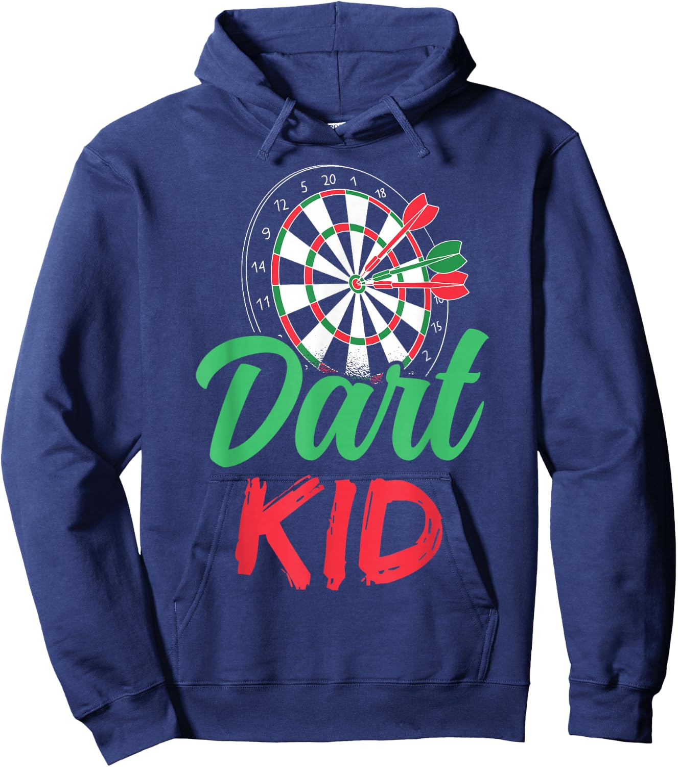 Dart Kid, Cute Hobby for Dart Player , black Hoodie - Hoodie | Navy