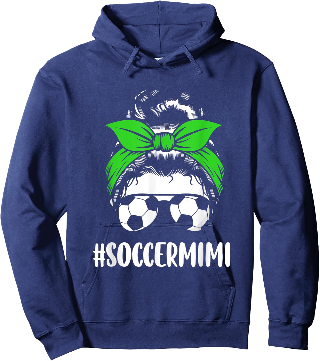 Soccer mimi funny soccer grandma granny Hoodie - Hoodie | Navy