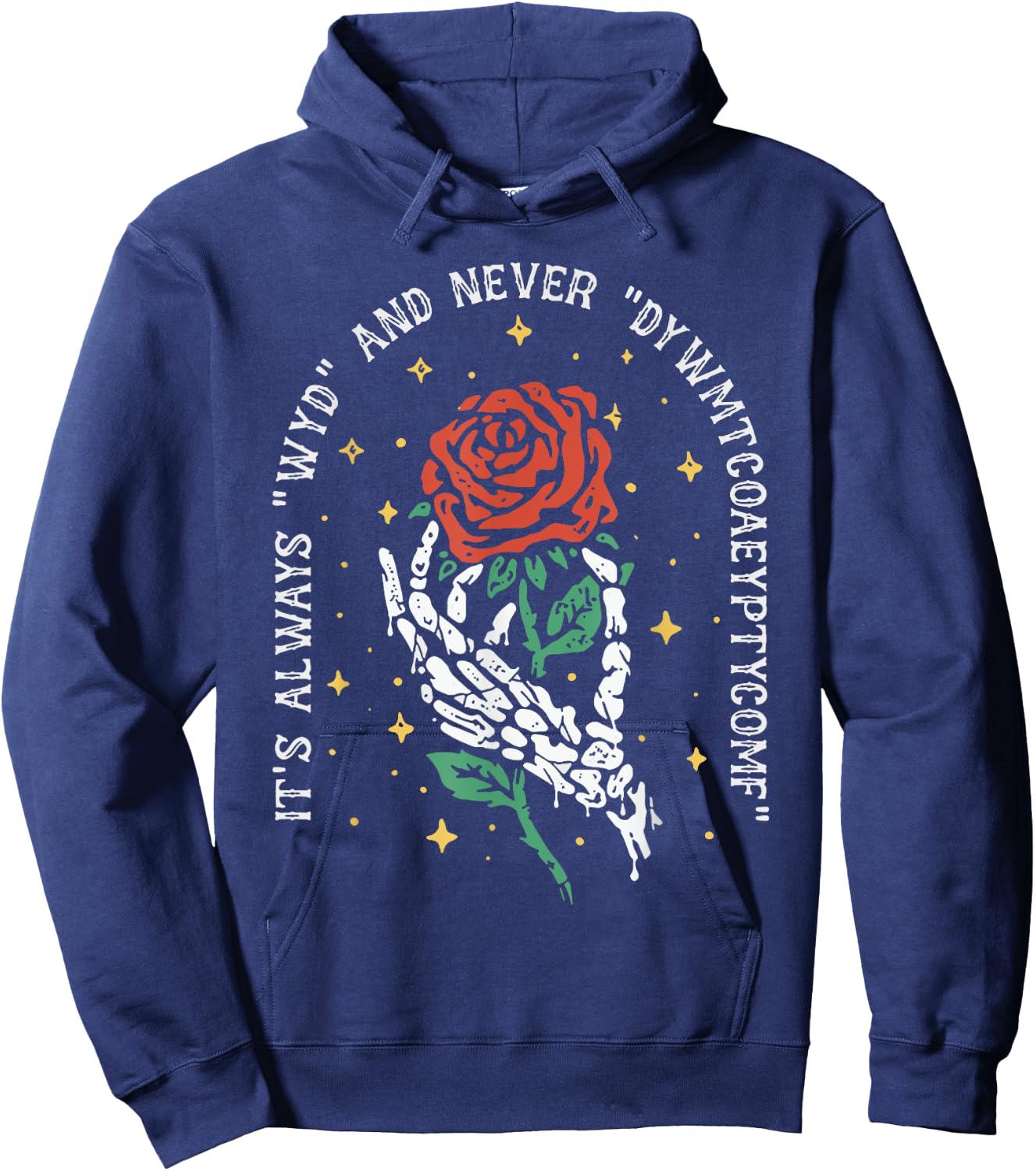 It's Always WYD and Never DYWMTCOAEYPTYCOMF Hoodie - Hoodie | Navy