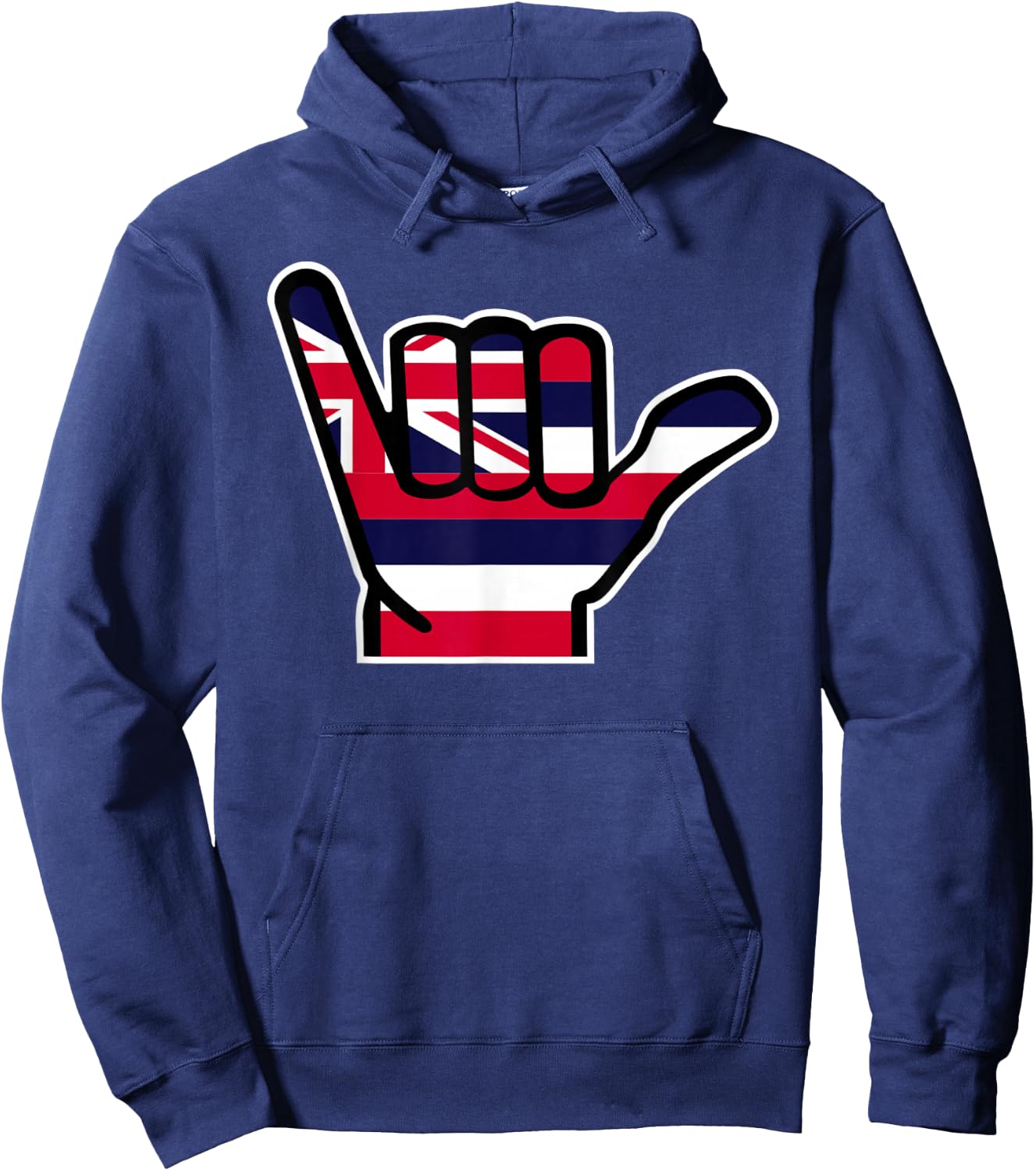Hawaii hand flag Hoodie - Hoodie | Navy
