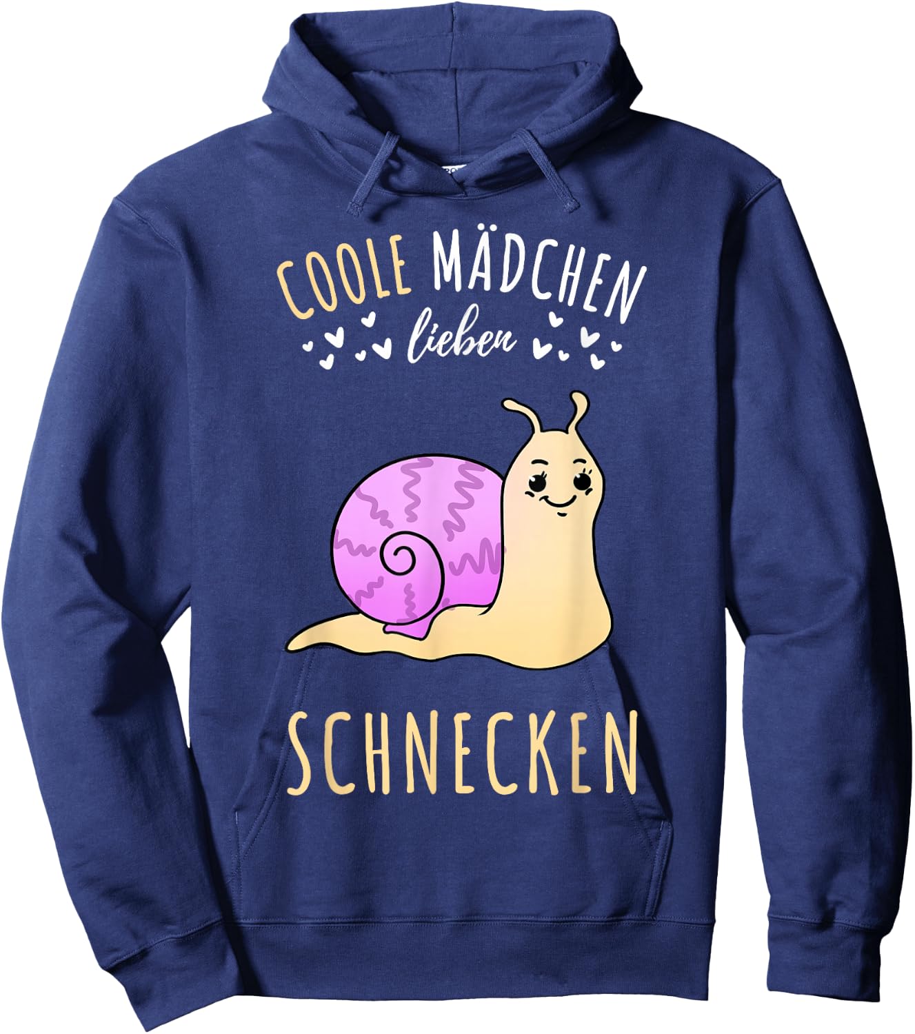 Coole Mädchen lieben Schnecken Geschenk Hoodie - Hoodie | Navy
