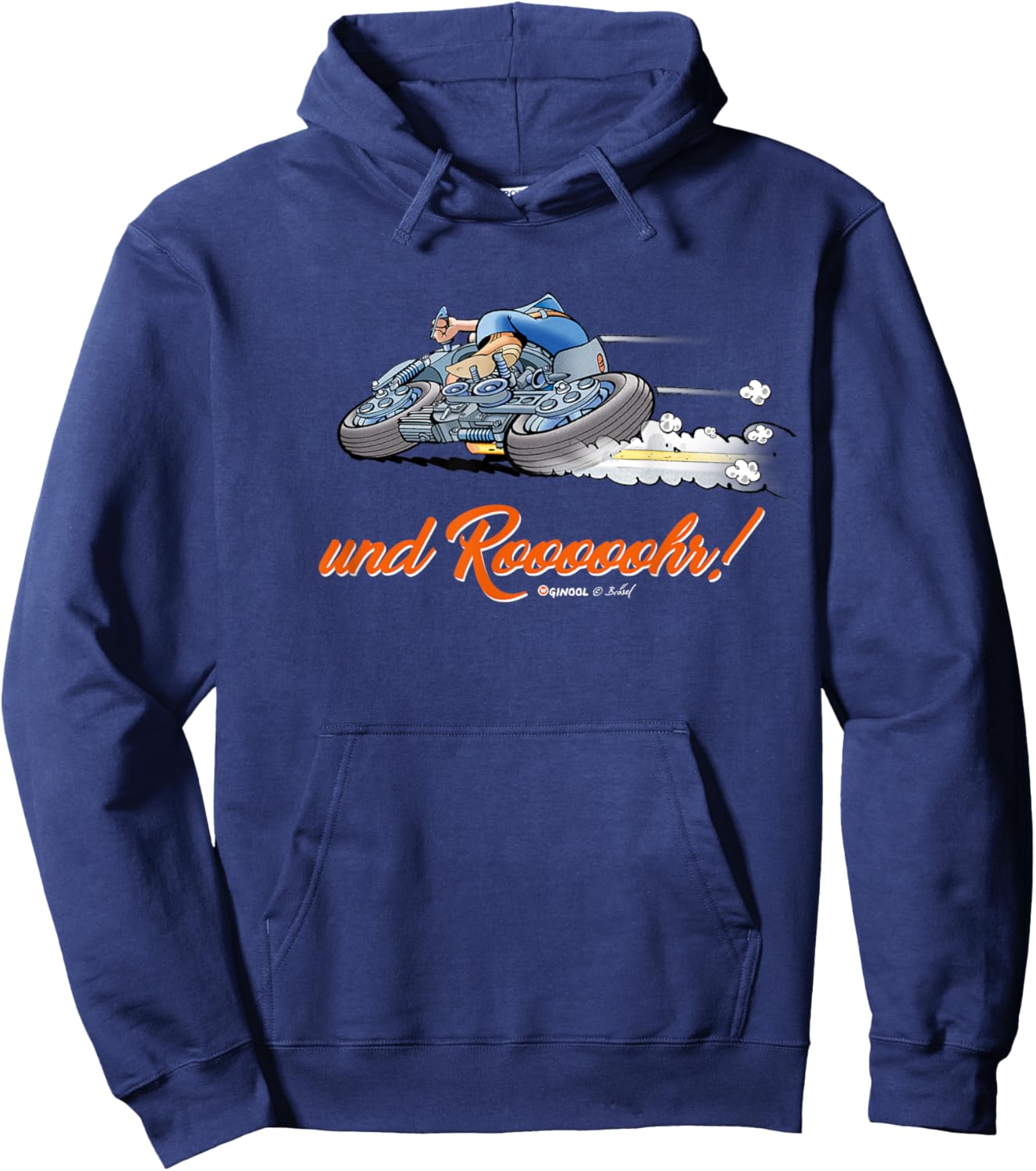 WERNER And Rooooohr! , black Hoodie - Hoodie | Navy