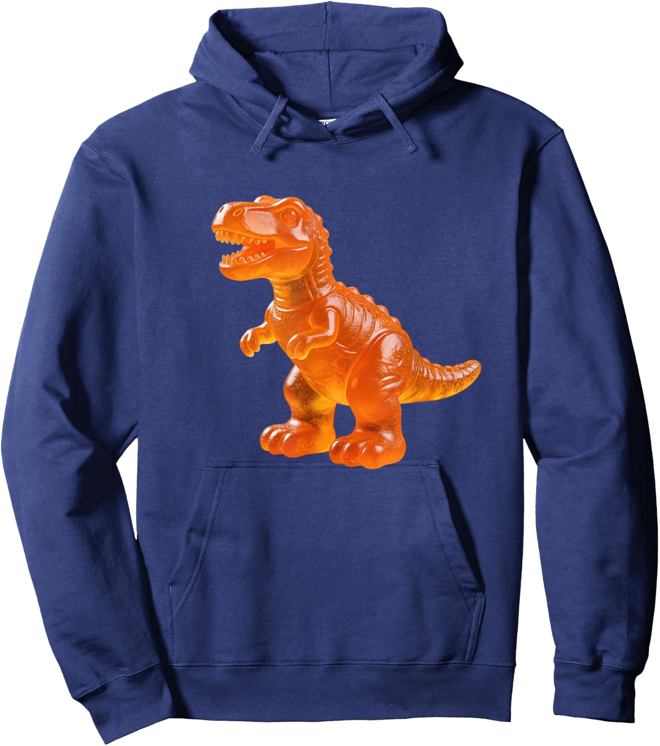 Gummy Dinosaur - Orange Sweet Candy Hoodie - Hoodie | Navy