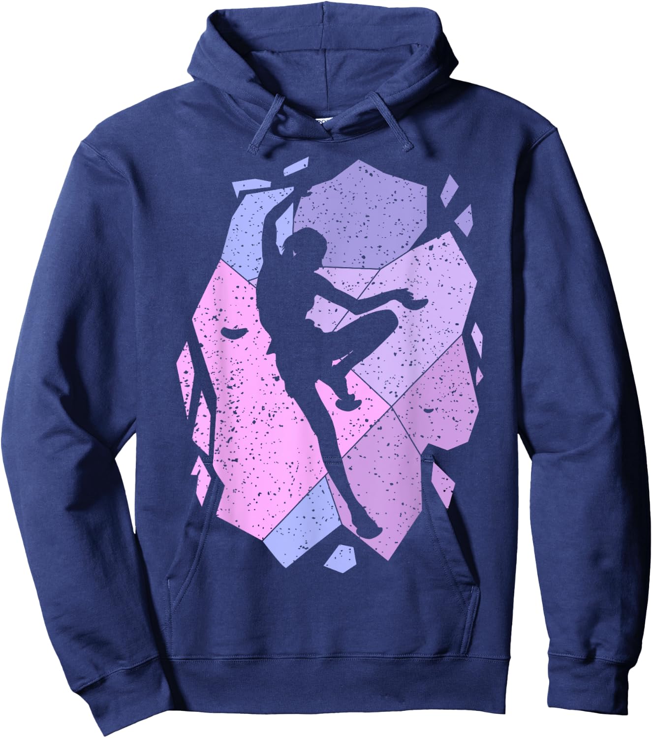 Climbing Climber Female Girl , Black, S Hoodie - Hoodie | Navy