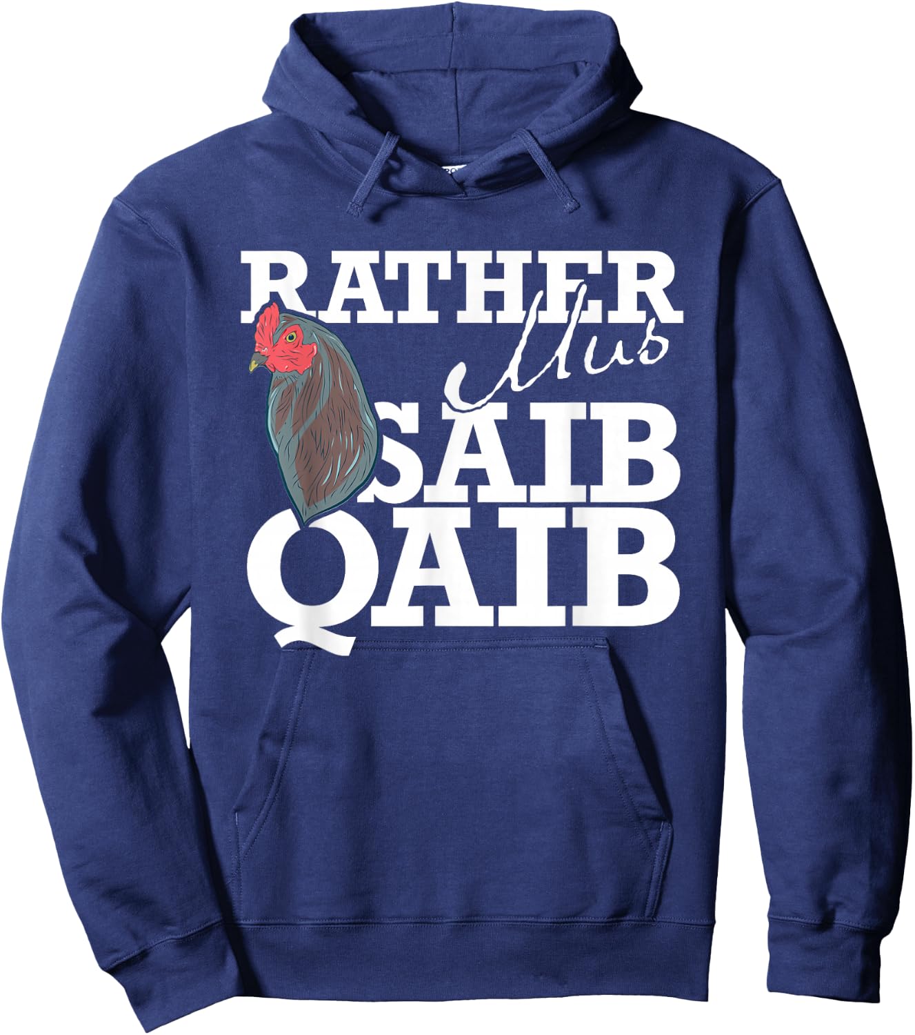 Rather Mus Saib Qaib / Chicken Hmong Hoodie - Hoodie | Navy