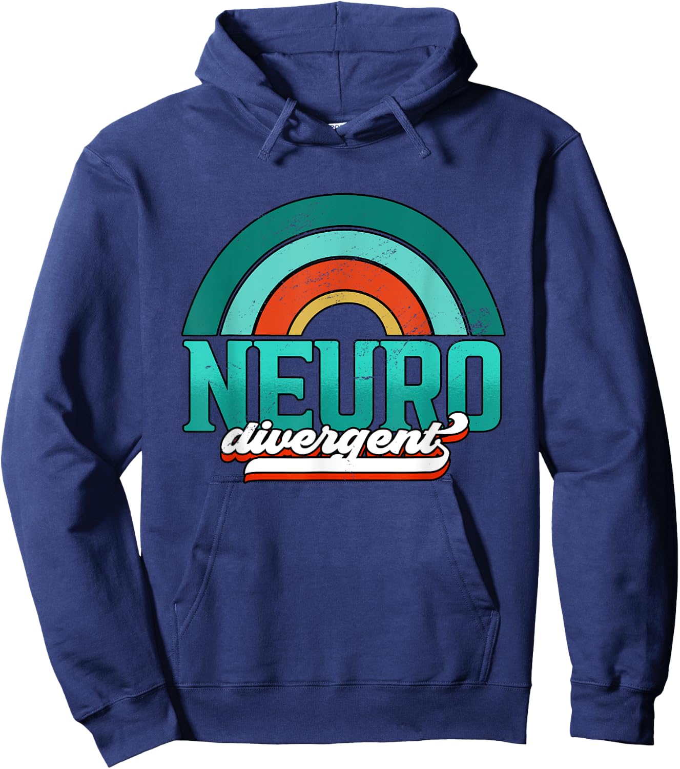Adhd Awareness Neuro Divergent Hoodie - Hoodie | Navy