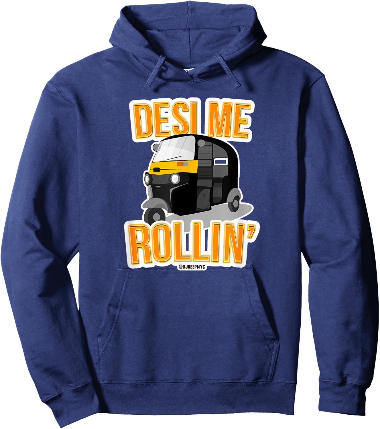 Desi Me Rollin' | They See Me Rollin' Desi Puns Hoodie - Hoodie | Navy