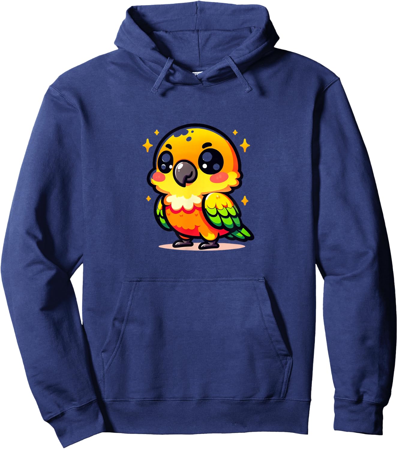 Cute Sun Conure Bird Kawaii Kids Boys Girls Hoodie - Hoodie | Navy