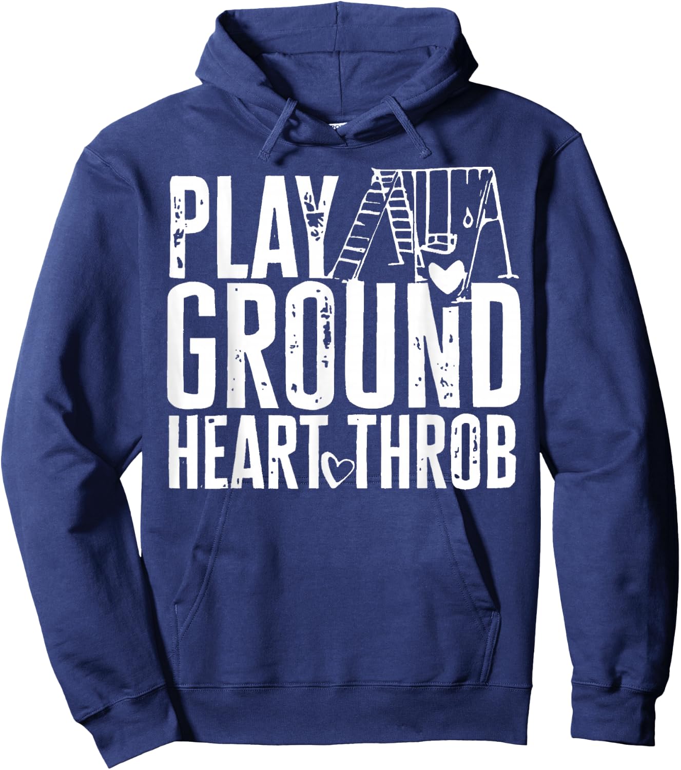 Retro Boy Valentine Playground Heartthrob Hoodie - Hoodie | Navy