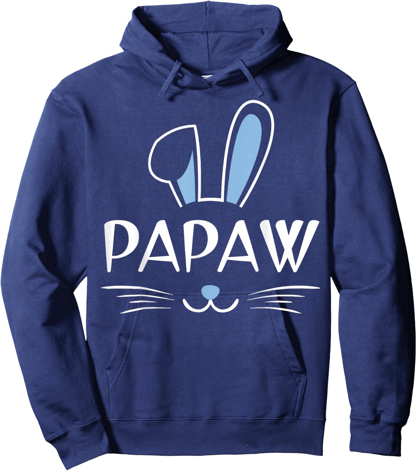 Papaw Bunny Face Family Father's Day Easter Hoodie - Hoodie | Navy