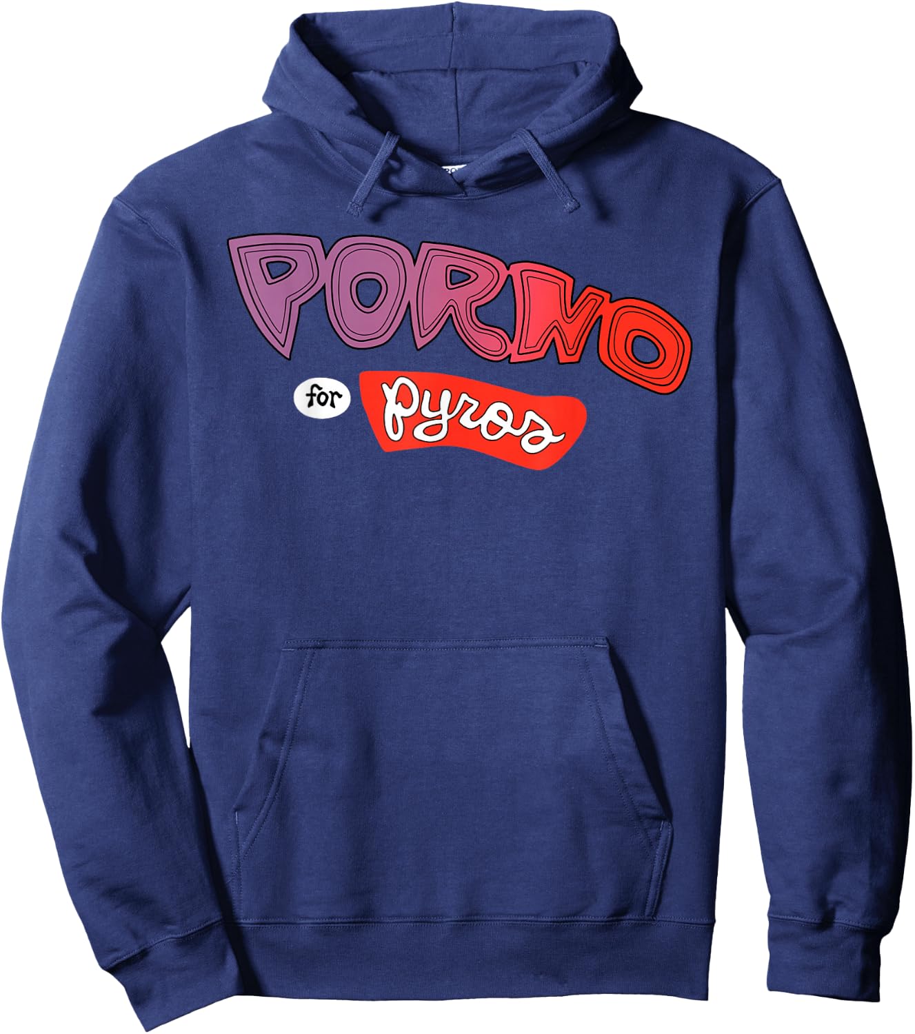 Porno For Pyros Logo Black Hoodie - Hoodie | Navy
