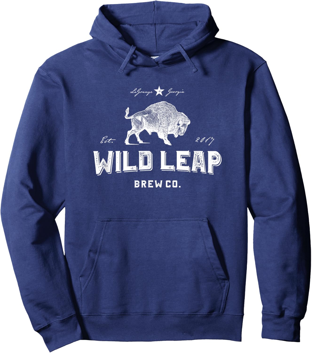 American Brewery | Wild Leap Craft Beer Hoodie - Hoodie | Navy