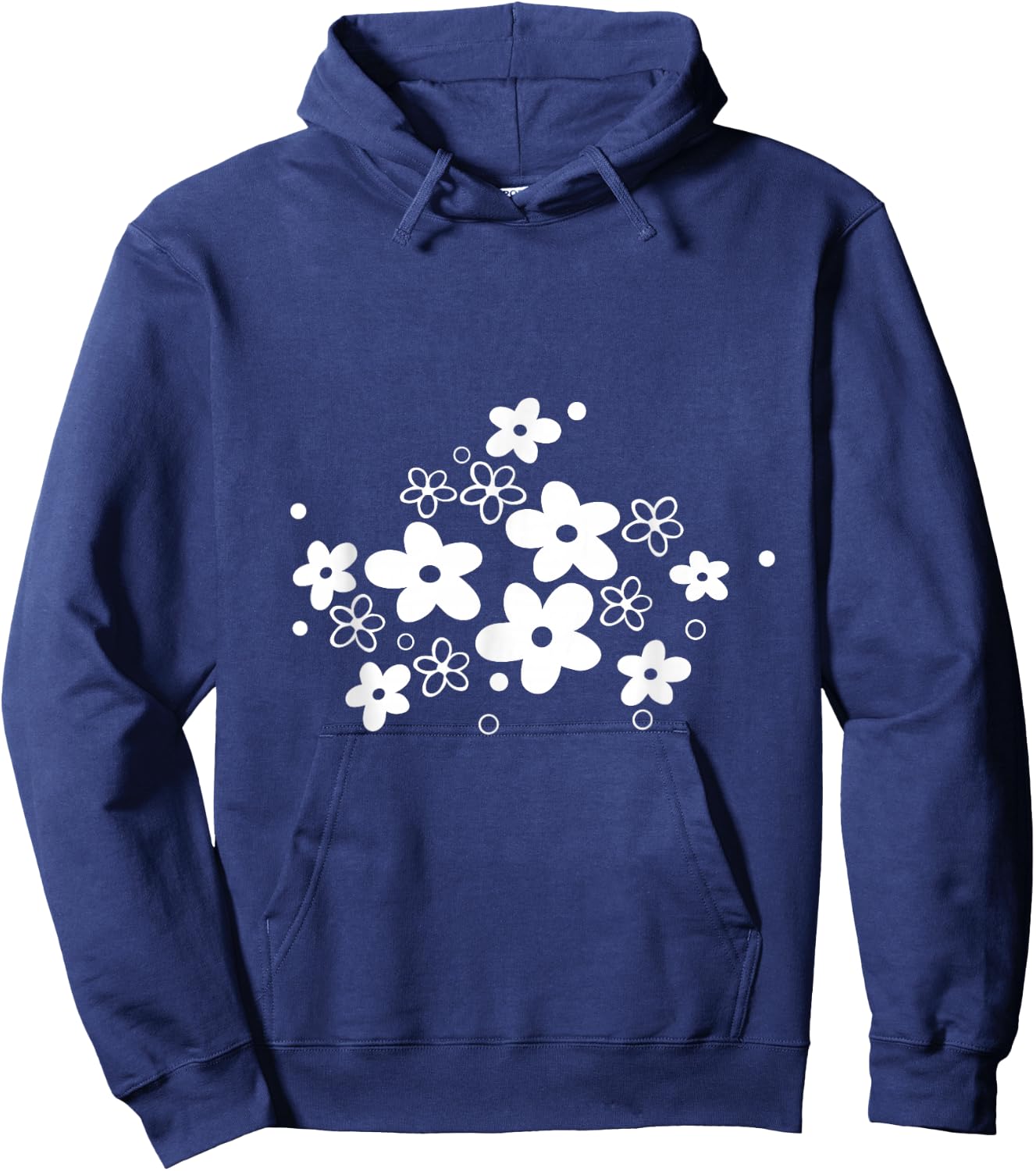 Vintage Pyrex Spring Blossom, Retro Kitchen Hoodie - Hoodie | Navy