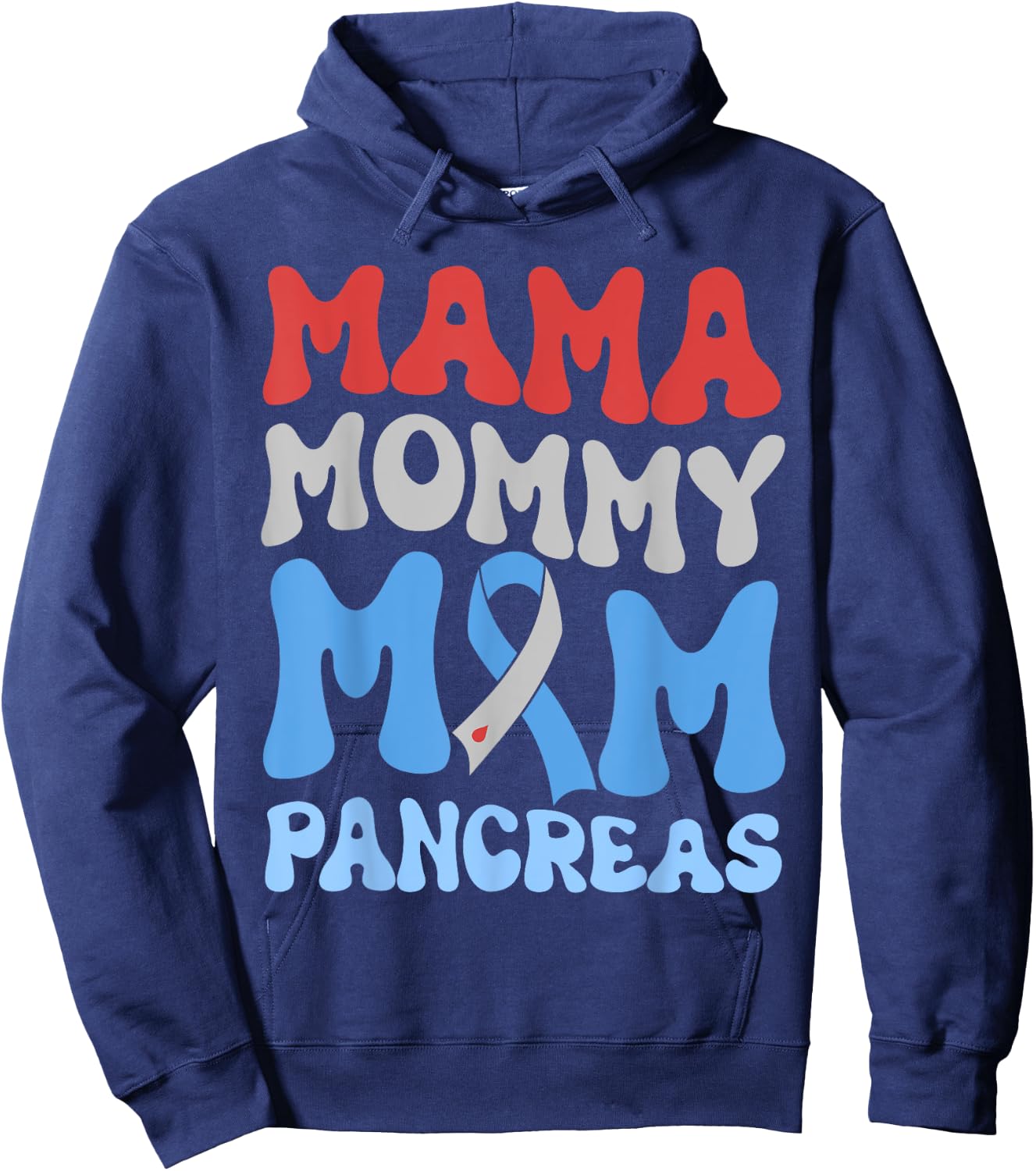 Funny Mama Mommy Mom Pancreas Hoodie - Hoodie | Navy