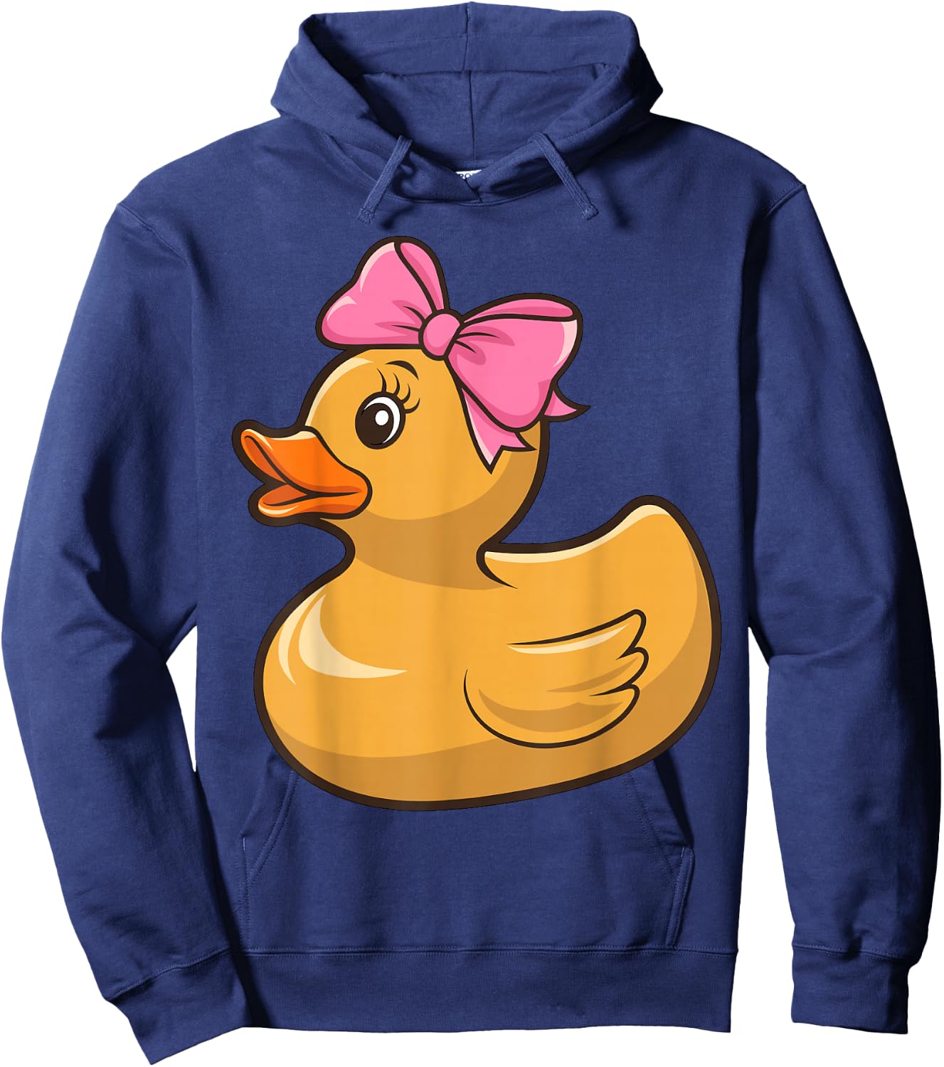 Rubber Duck with Pink Bow Rubber Duckie Hoodie - Hoodie | Navy
