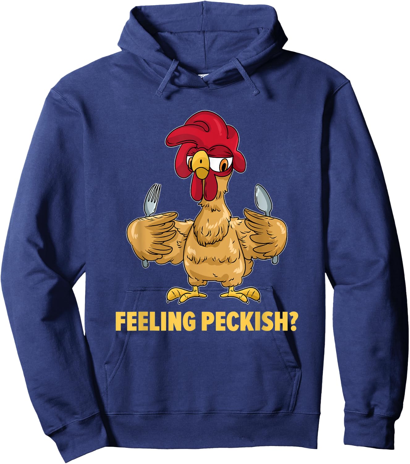 Feeling Peckish Chicken Hoodie - Hoodie | Navy