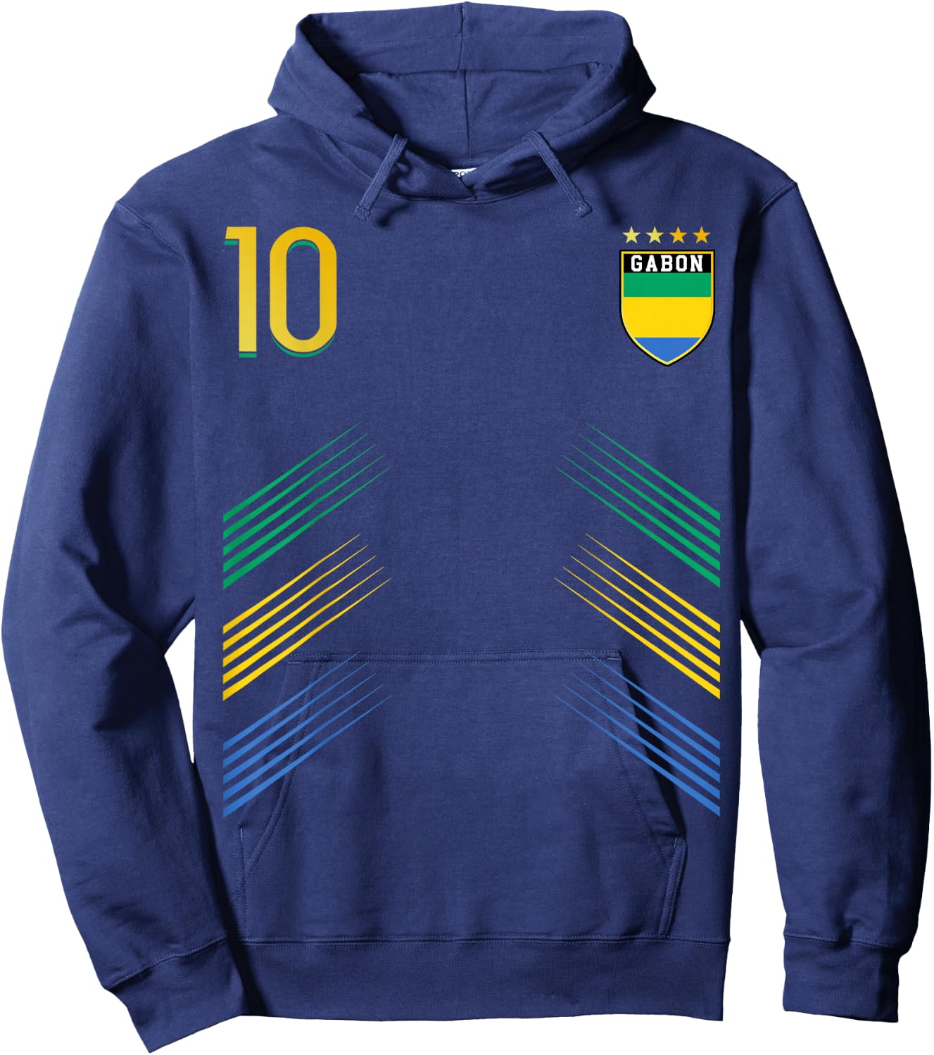 Gabon Flag Gabonian Pride Lovers Hoodie - Hoodie | Navy