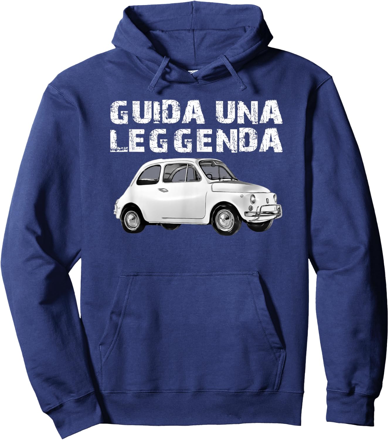 FIAT 500 , Black, S Hoodie - Hoodie | Navy