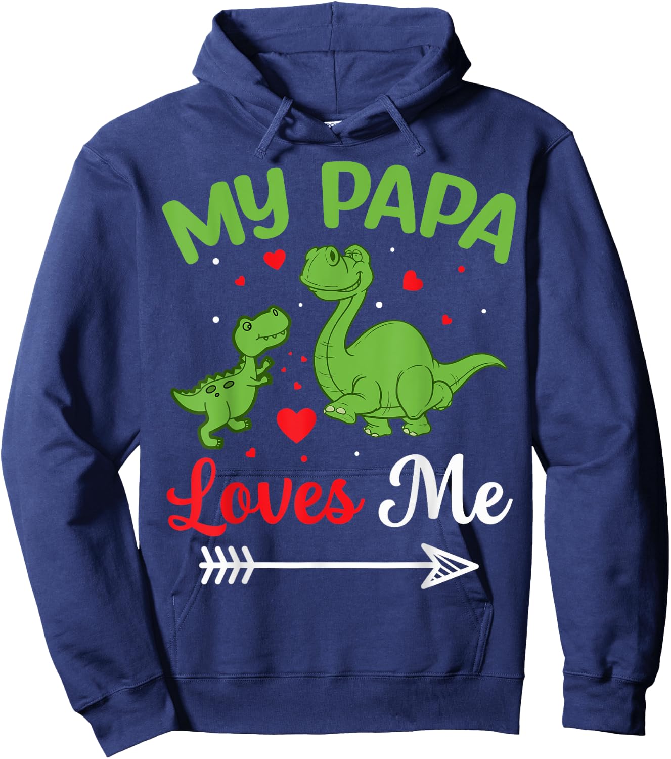 My Papa Loves Me Hoodie - Hoodie | Navy