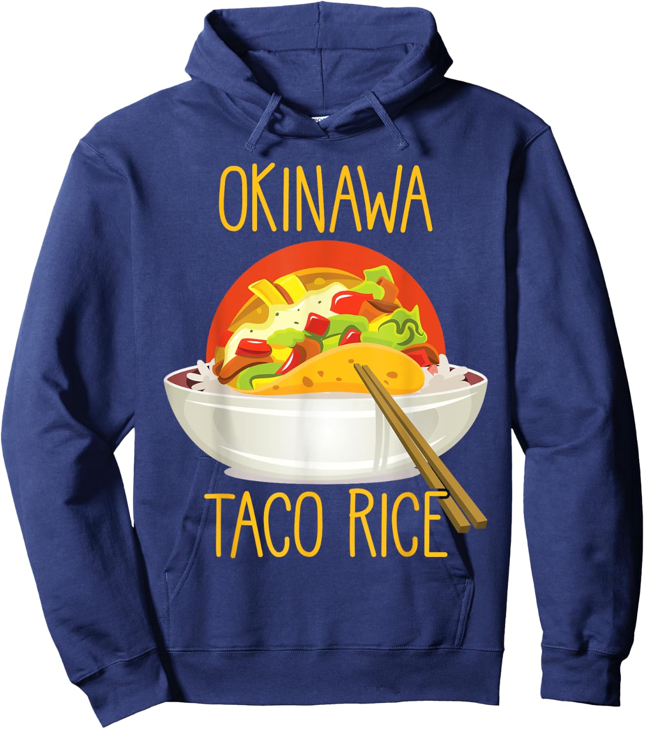 Okinawa Taco Rice japanese Kitchen Foodie Hoodie - Hoodie | Navy