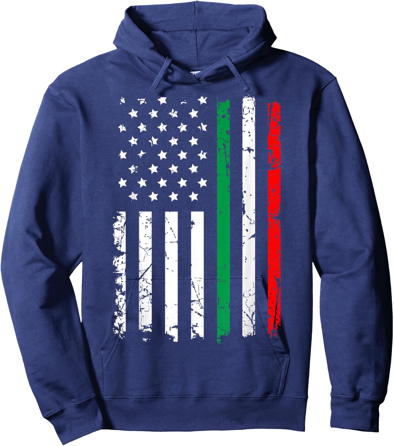 Italian American Flag Italy Flag Hoodie - Hoodie | Navy