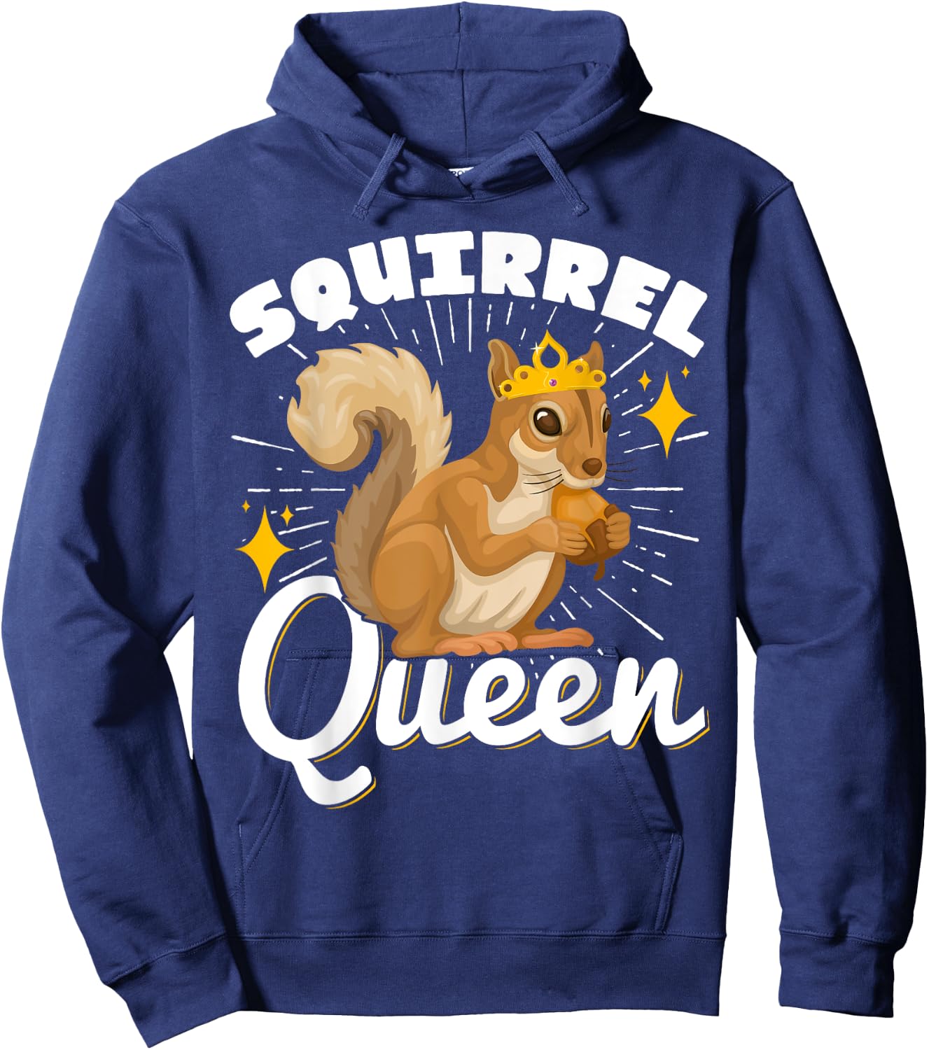 Cute Squirrels Rodent Lover Squirrel Queen Hoodie - Hoodie | Navy