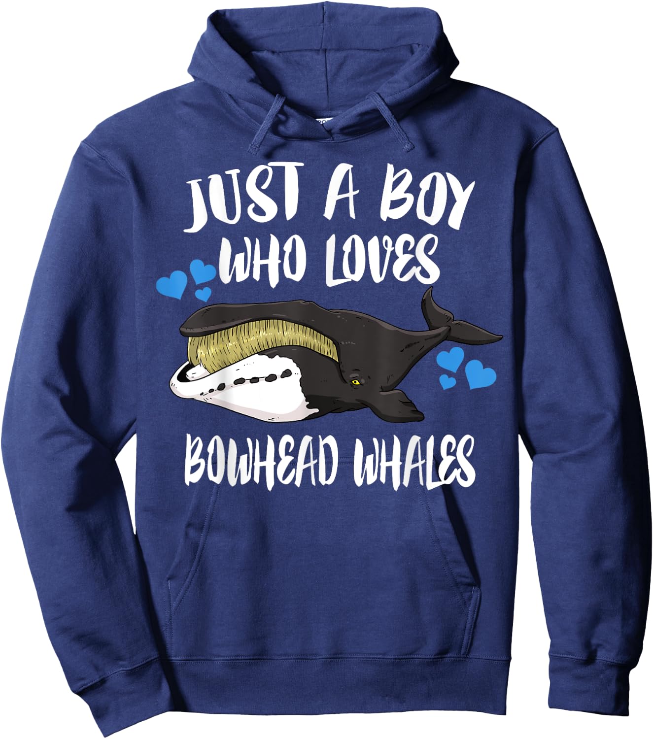 Just A Boy Who Loves Bowhead Whales Hoodie - Hoodie | Navy