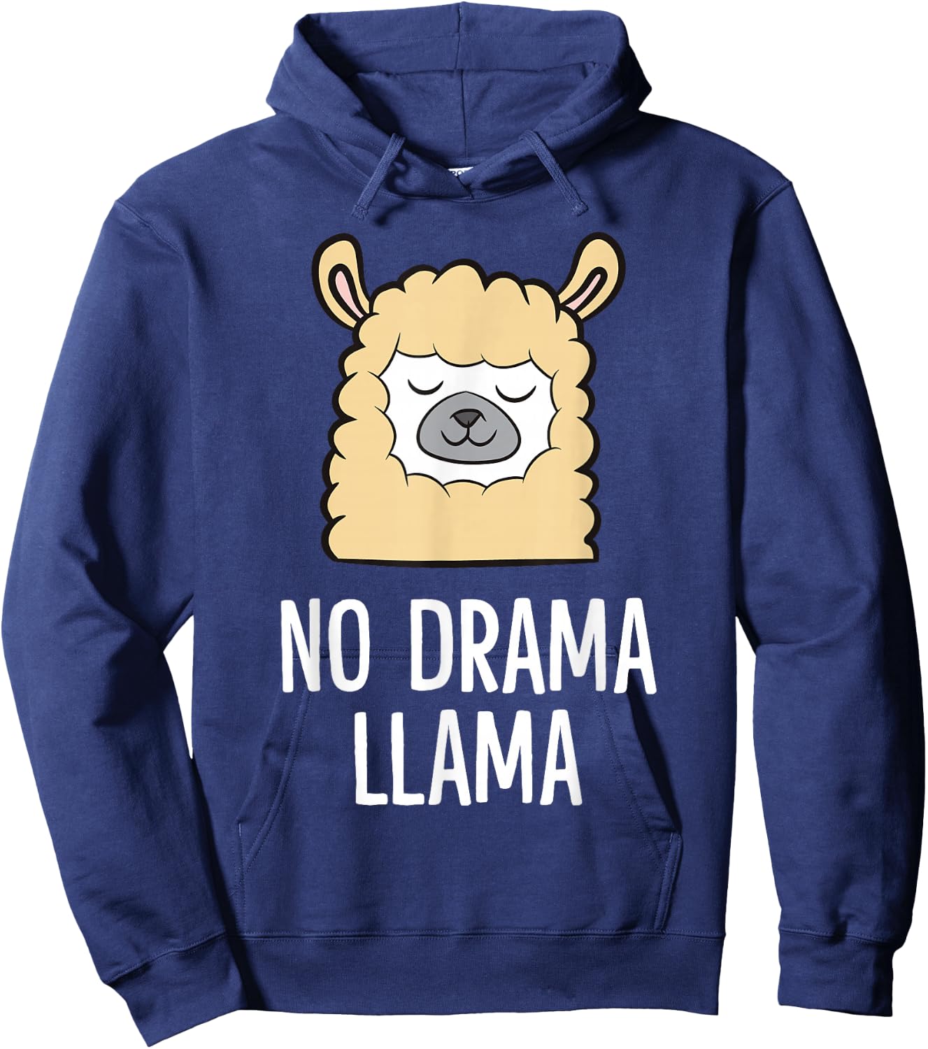 No Drama Llama Hoodie - Hoodie | Navy