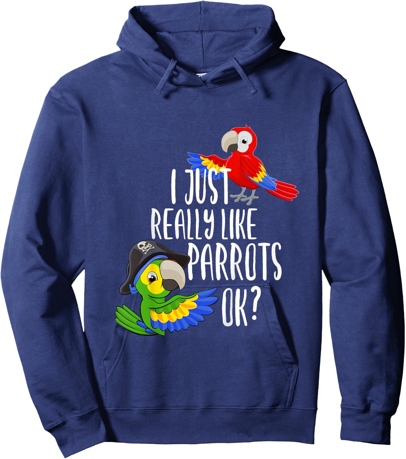 Parrot Gift Parrot Saying Funny Children Hoodie - Hoodie | Navy