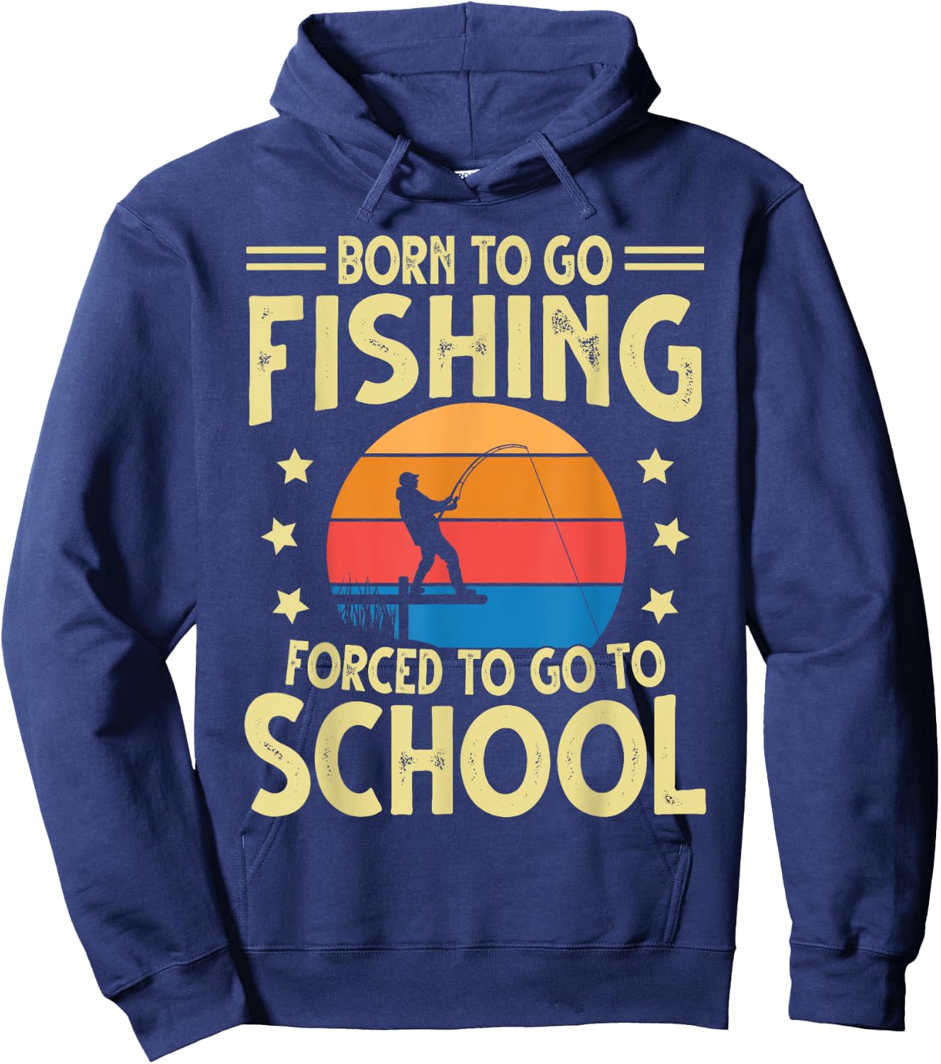 Fishing Women Kids Bass Fishing Fisherman Fish Hoodie - Hoodie | Navy