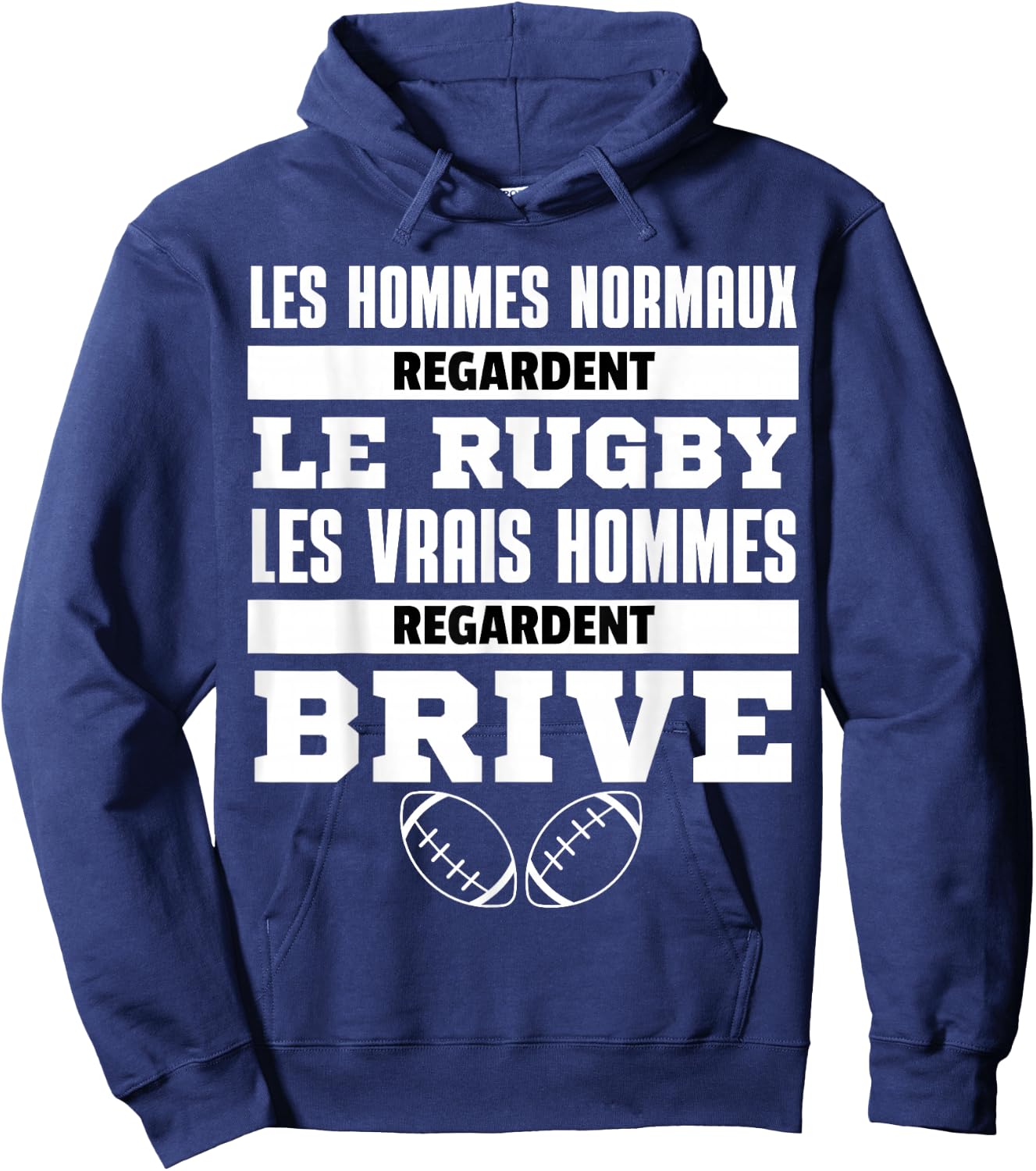 Supporter Rugby Brive Gift Humour Hoodie - Hoodie | Navy