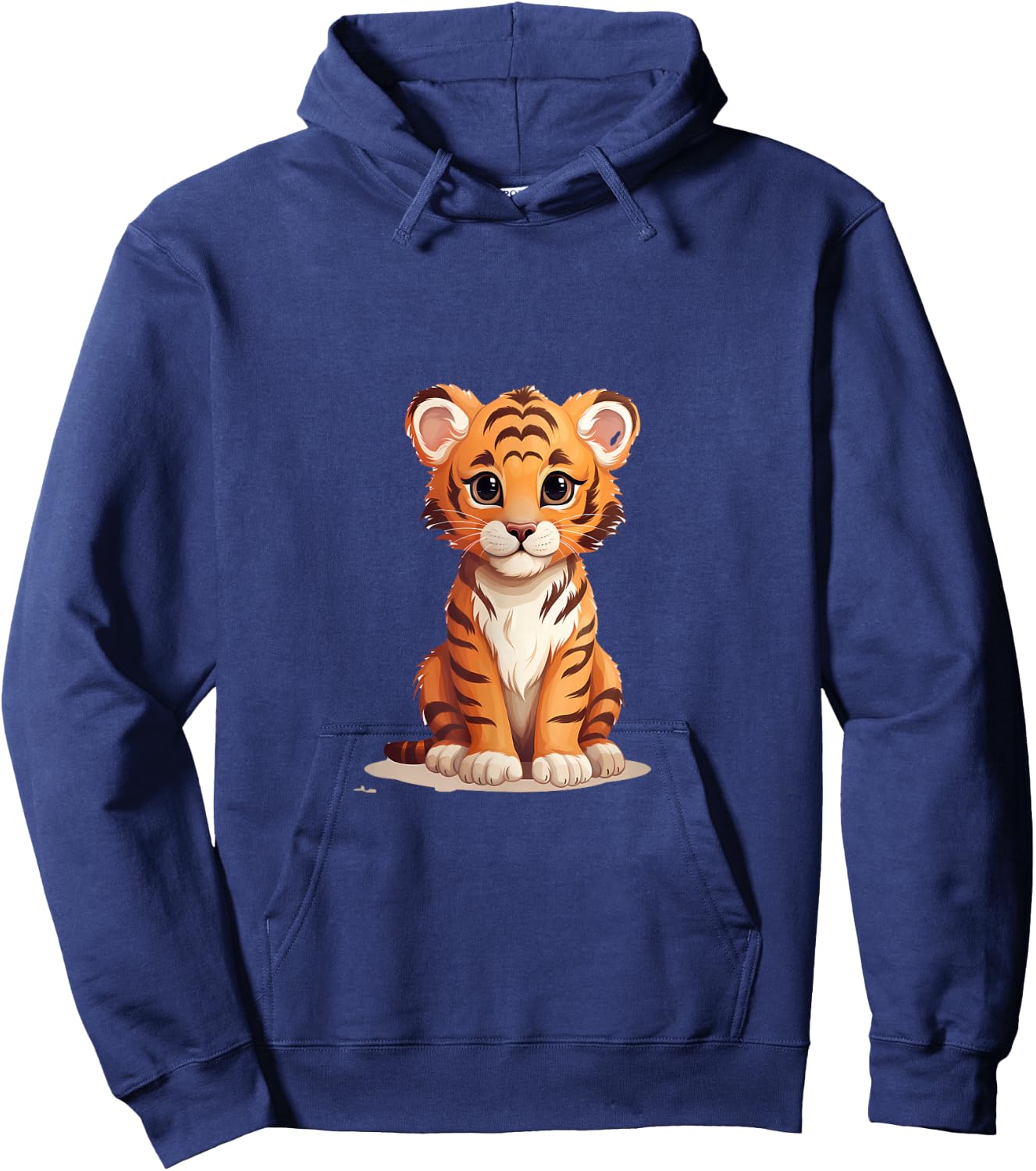 Cute Tiger Baby Animal , black Hoodie - Hoodie | Navy