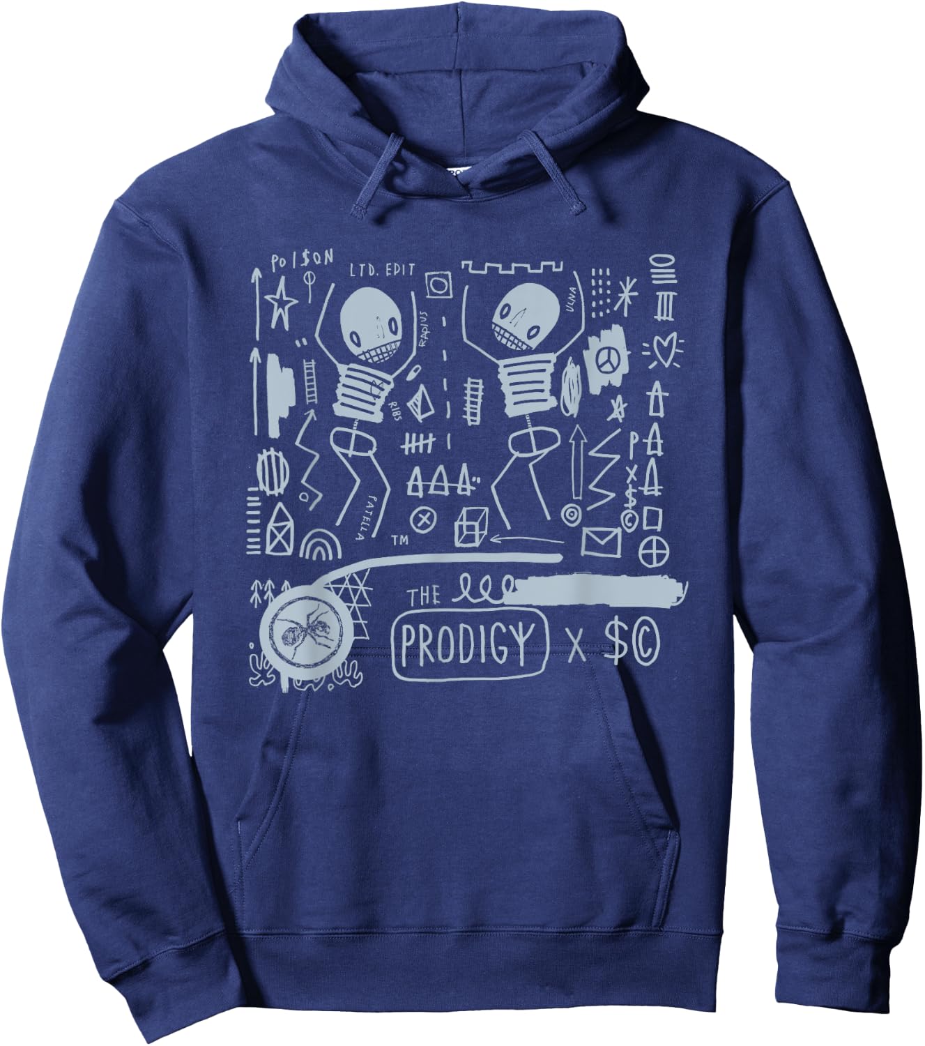 The Prodigy X Skeleton Cardboard Hoodie - Hoodie | Navy