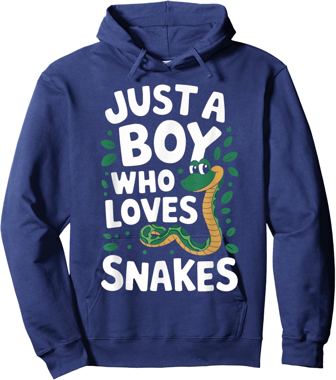 Just A Boy who loves SNAKES Funny SNAKE Hoodie - Hoodie | Navy