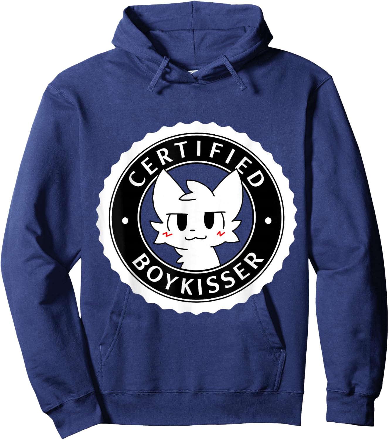 Boykisser Certified , black Hoodie - Hoodie | Navy