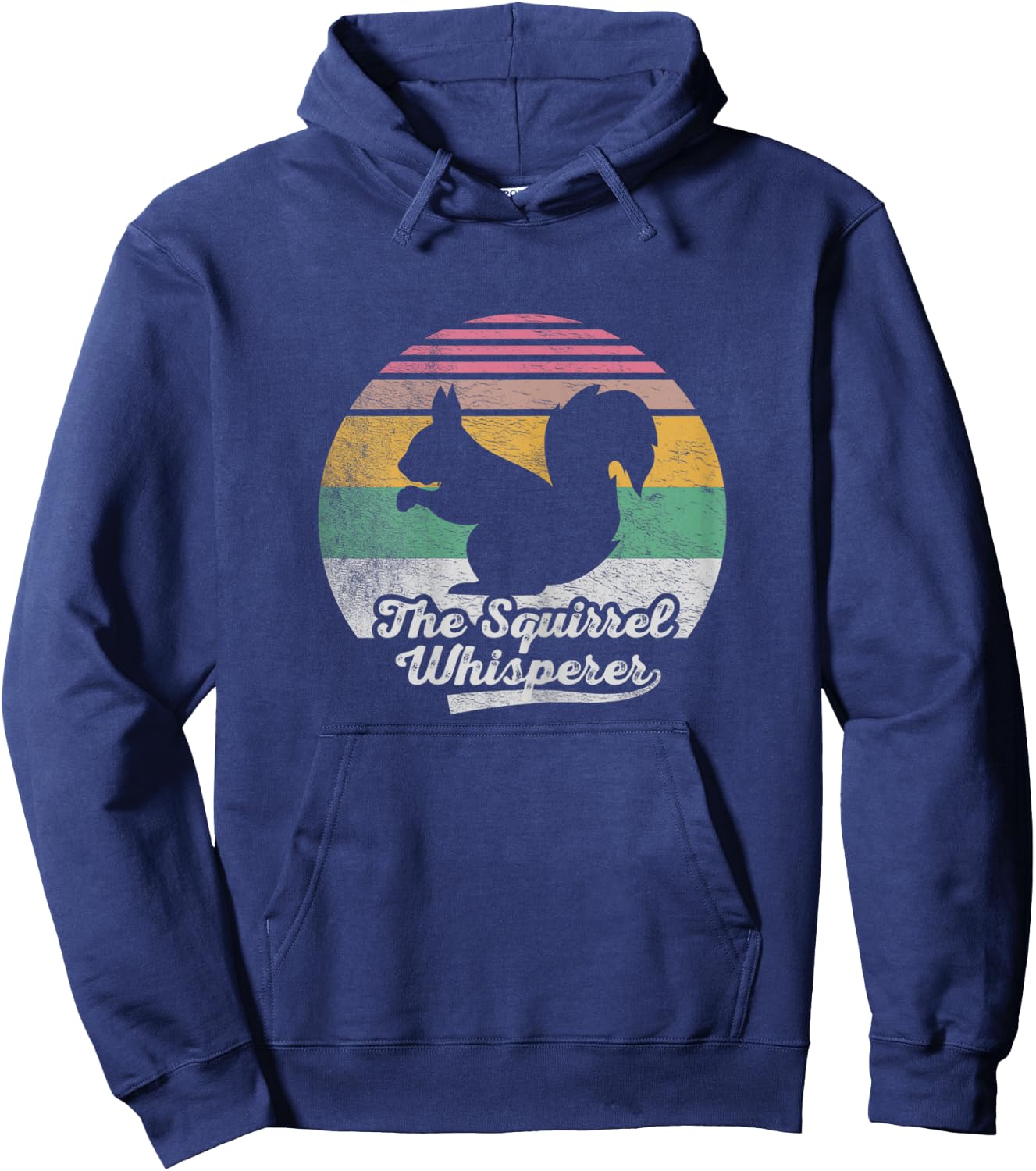 Retro Vintage Squirrel Lover Squirrel Whisperer Hoodie - Hoodie | Navy