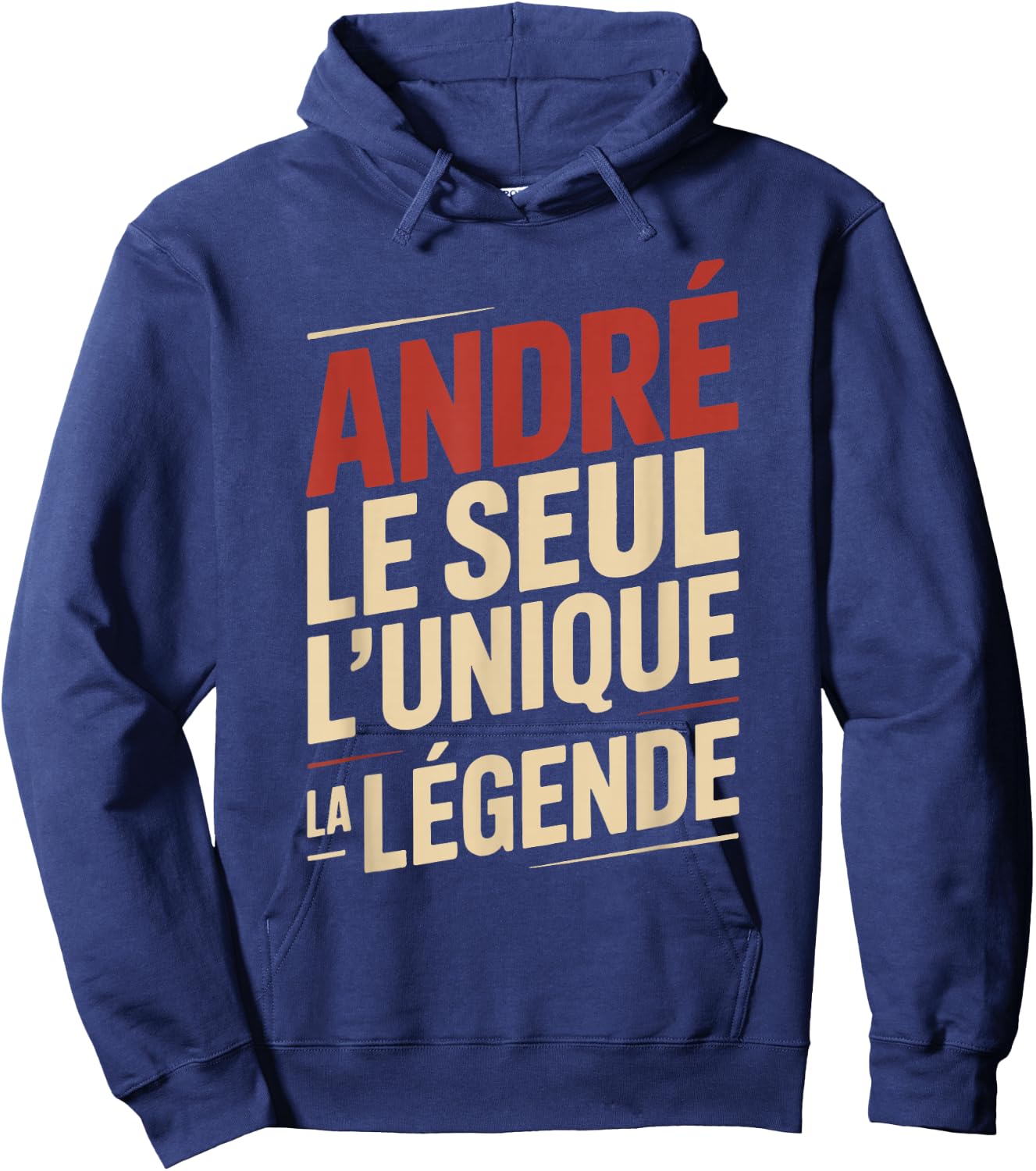 André Men's Funny Funny Gift Funny Hoodie - Hoodie | Navy
