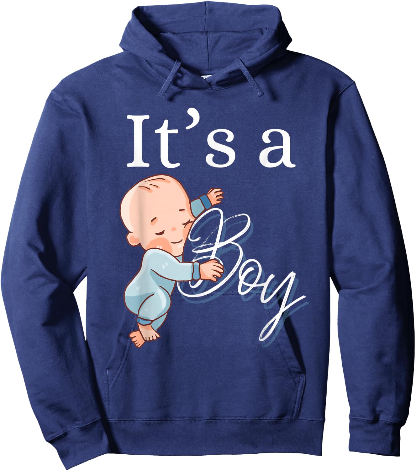 It's a boy 2024 , black Hoodie - Hoodie | Navy