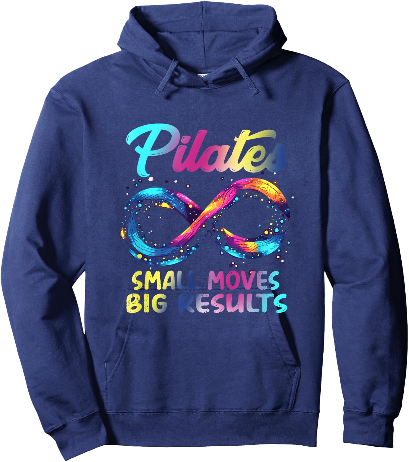 Pilates Small Moves Big Results Hoodie - Hoodie | Navy