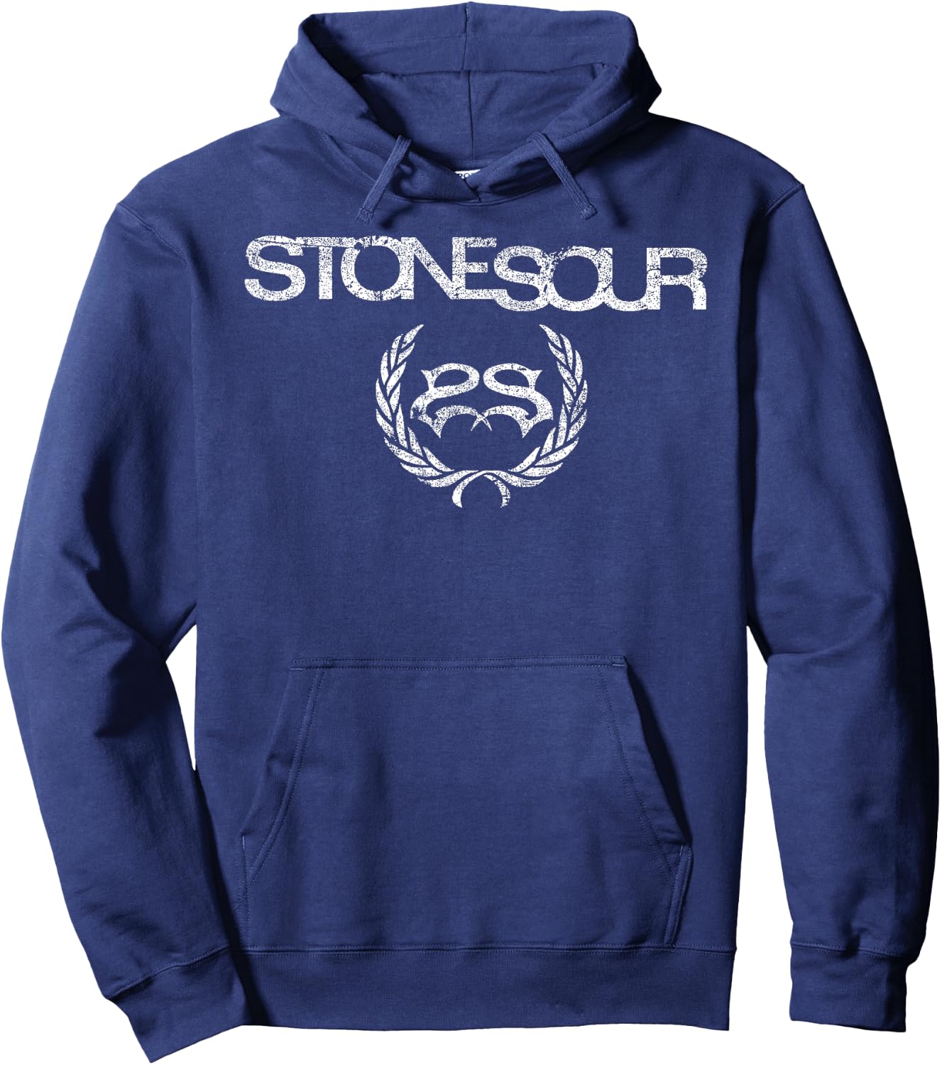 Stone Sour Distressed Logo Hoodie - Hoodie | Navy