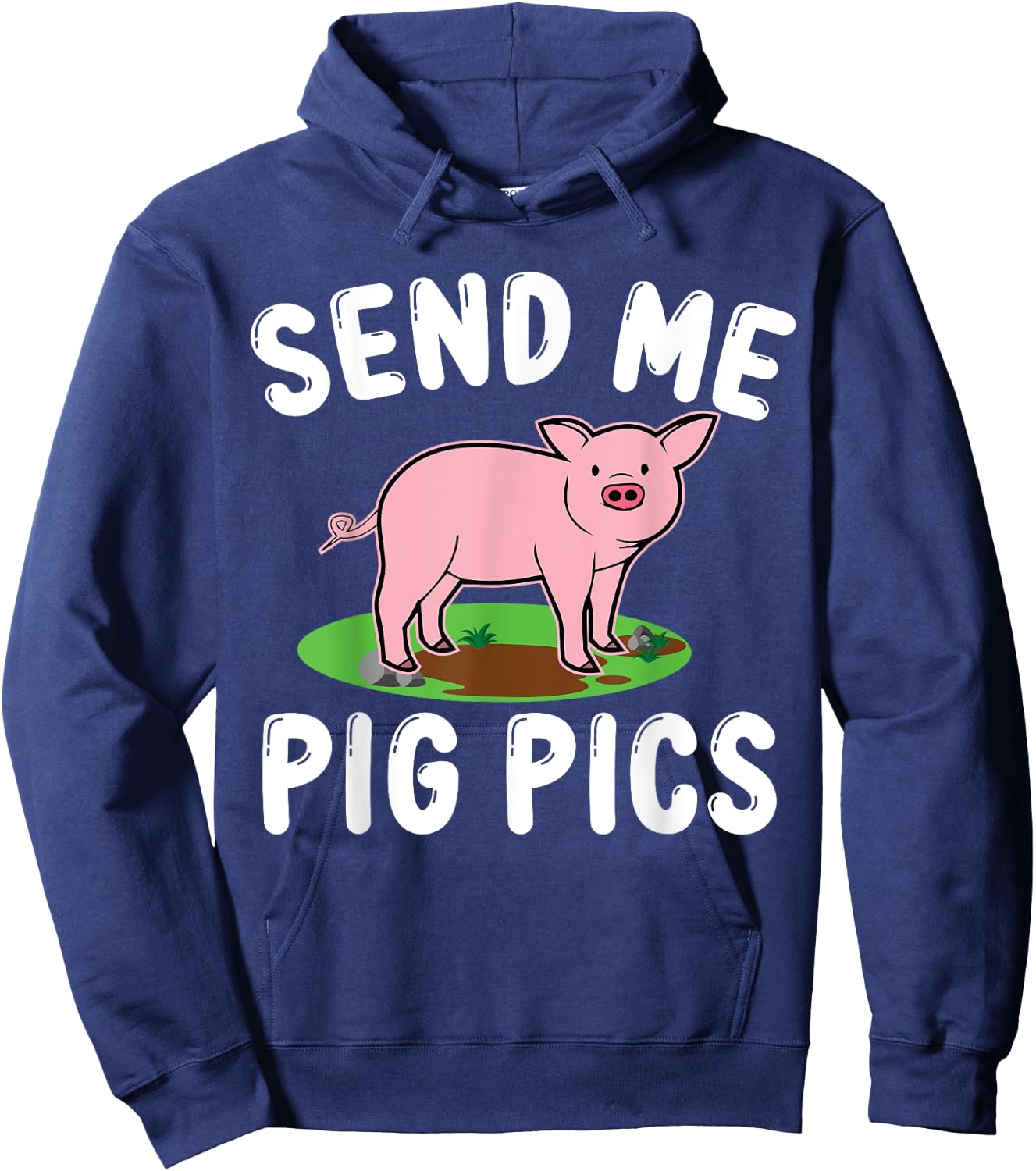 Send Me Pig Pics Hoodie - Hoodie | Navy