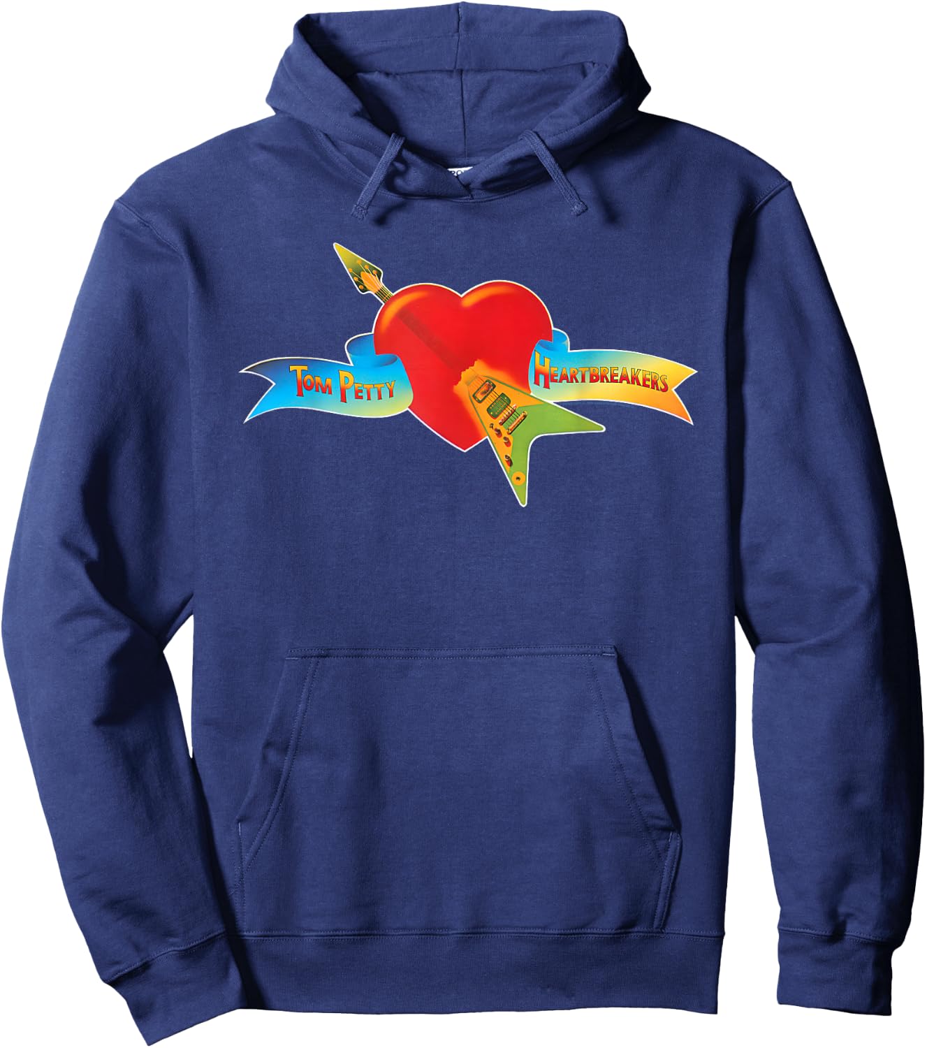 Tom Petty und die Heartbreakers Classic Logo Hoodie - Hoodie | Navy