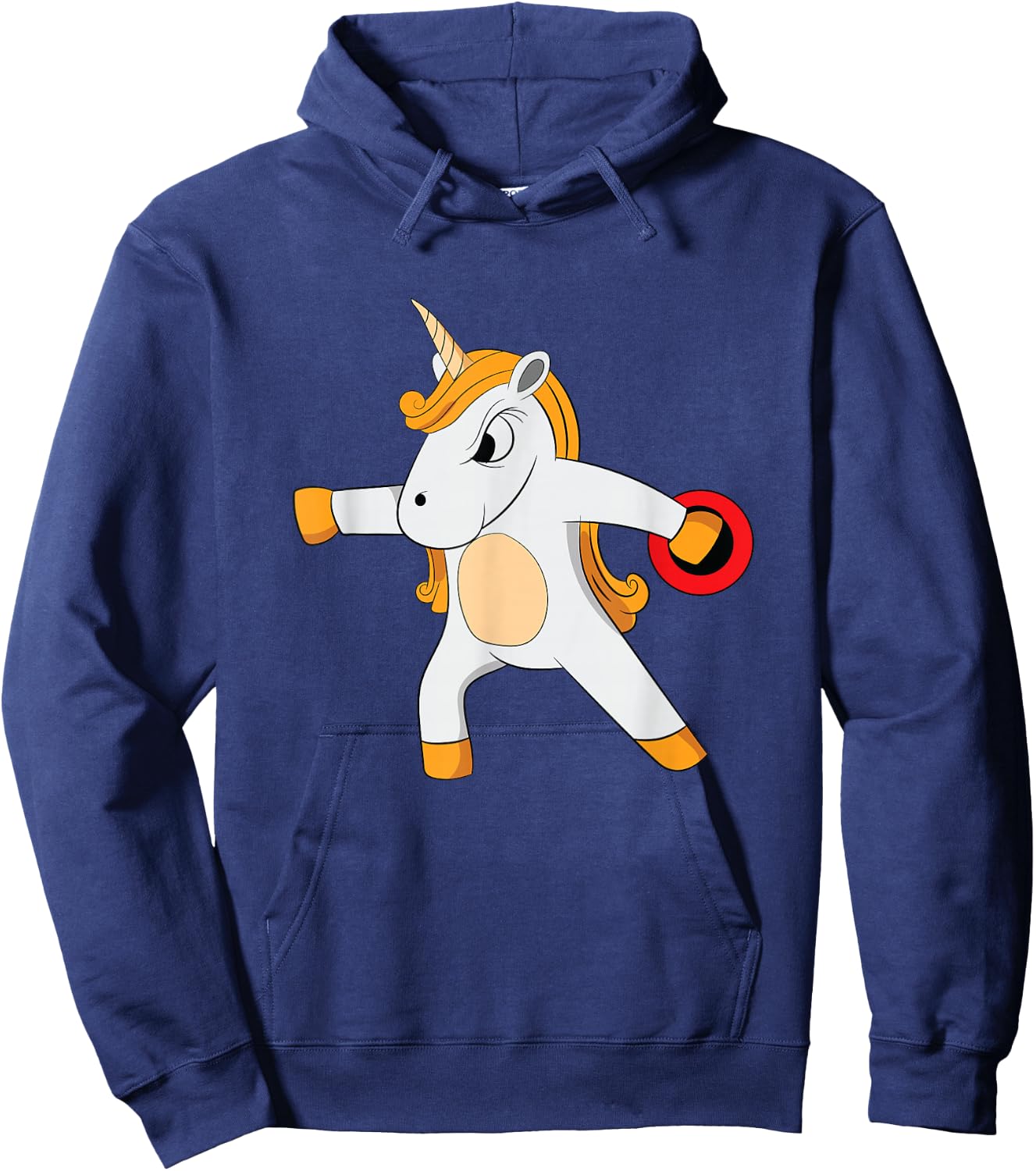 Discus Unicorn Women Track And Field Thrower Hoodie - Hoodie | Navy