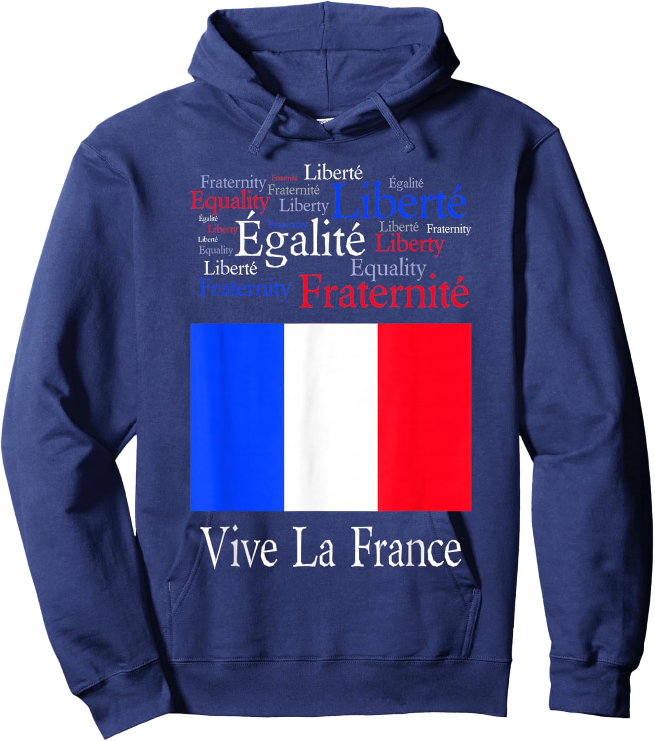 Vive La France Bastille Day Hoodie - Hoodie | Navy