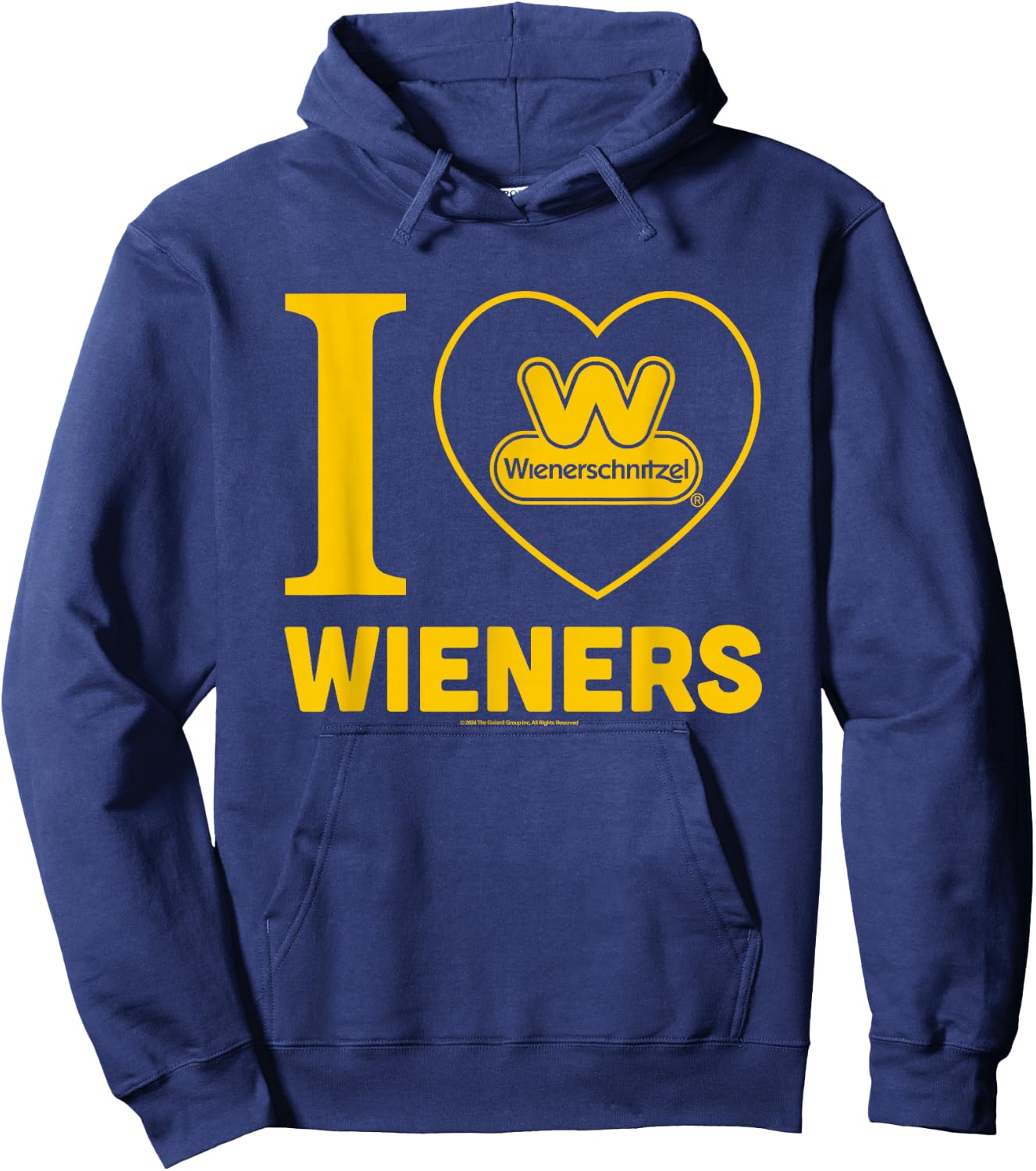 Wienerschnitzel I Love Wieners Big Chest Logo Hoodie - Hoodie | Navy