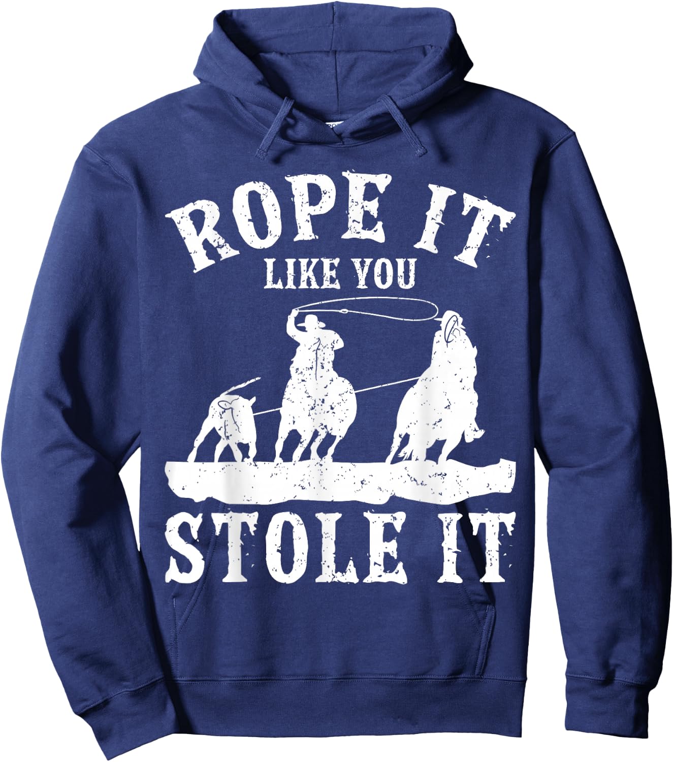 Calf Roping Hoodie - Hoodie | Navy
