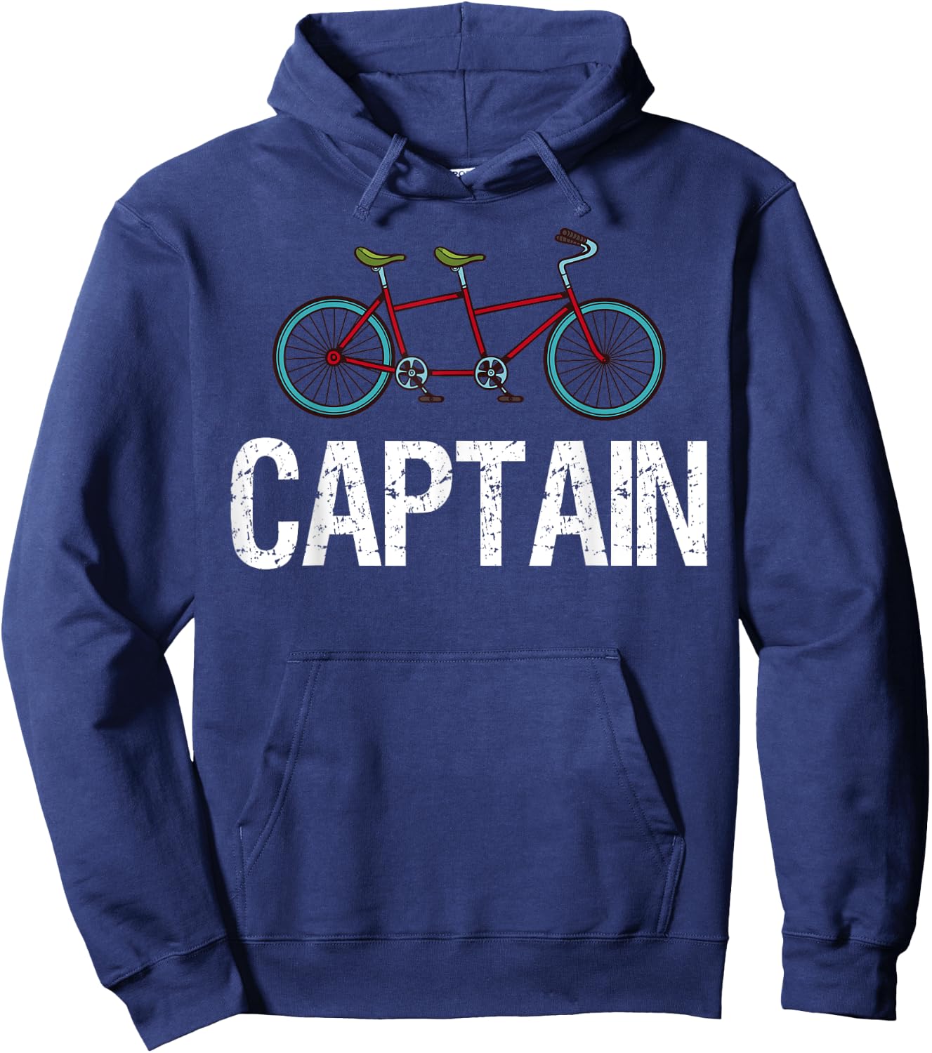 Tandem Bike Captain Gifts Bicycle Cycling Hoodie - Hoodie | Navy
