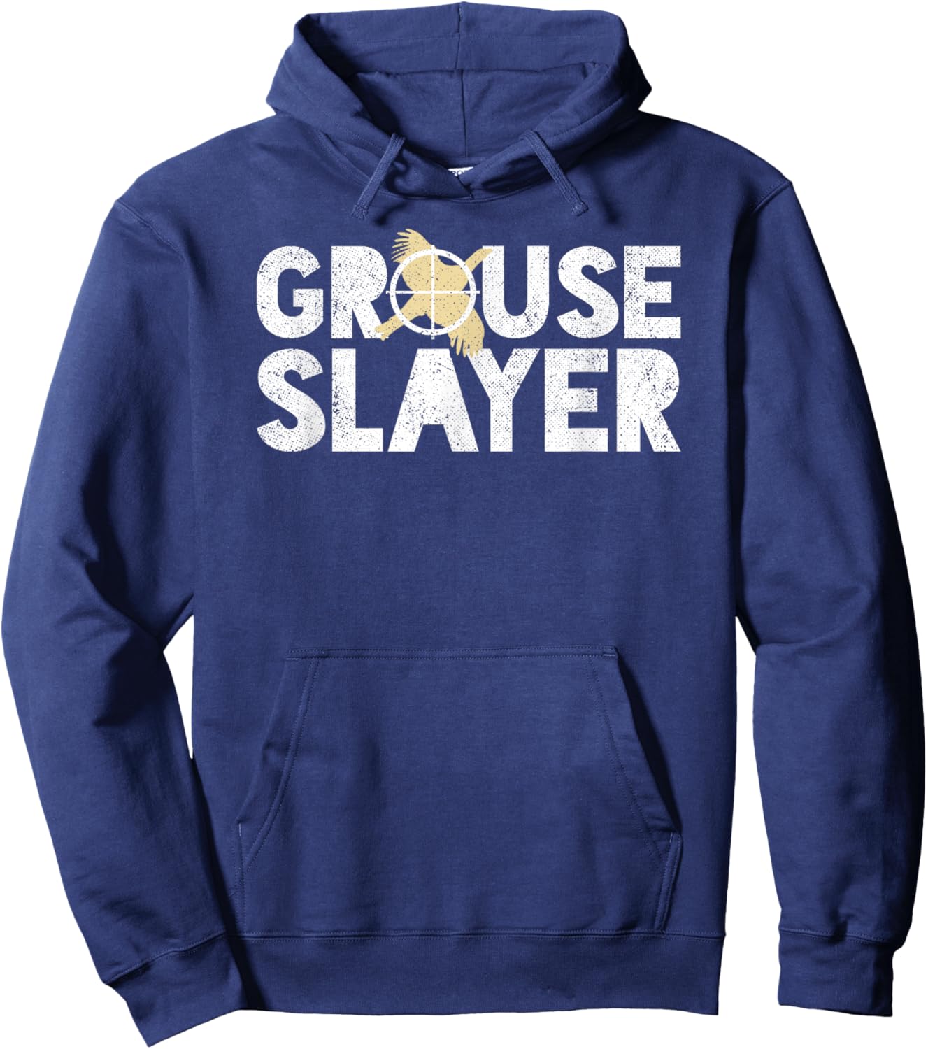 Grouse Slayer Funny Grouse Hunting Humor Hoodie - Hoodie | Navy