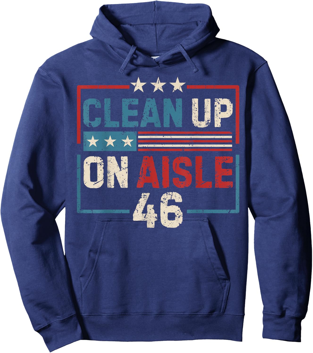 Vintage Clean Up In Aisle 46 American Hoodie - Hoodie | Navy