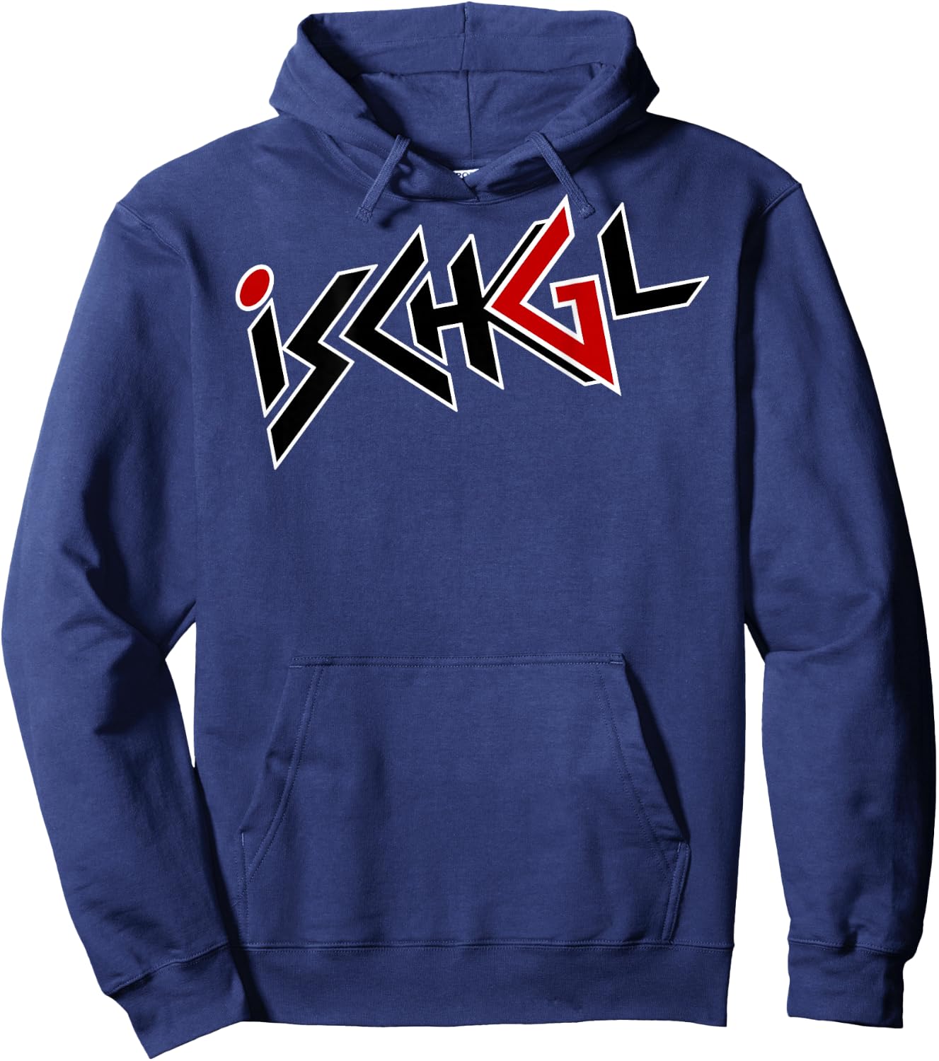 Ischgl Design with Original Lettering , black Hoodie - Hoodie | Navy